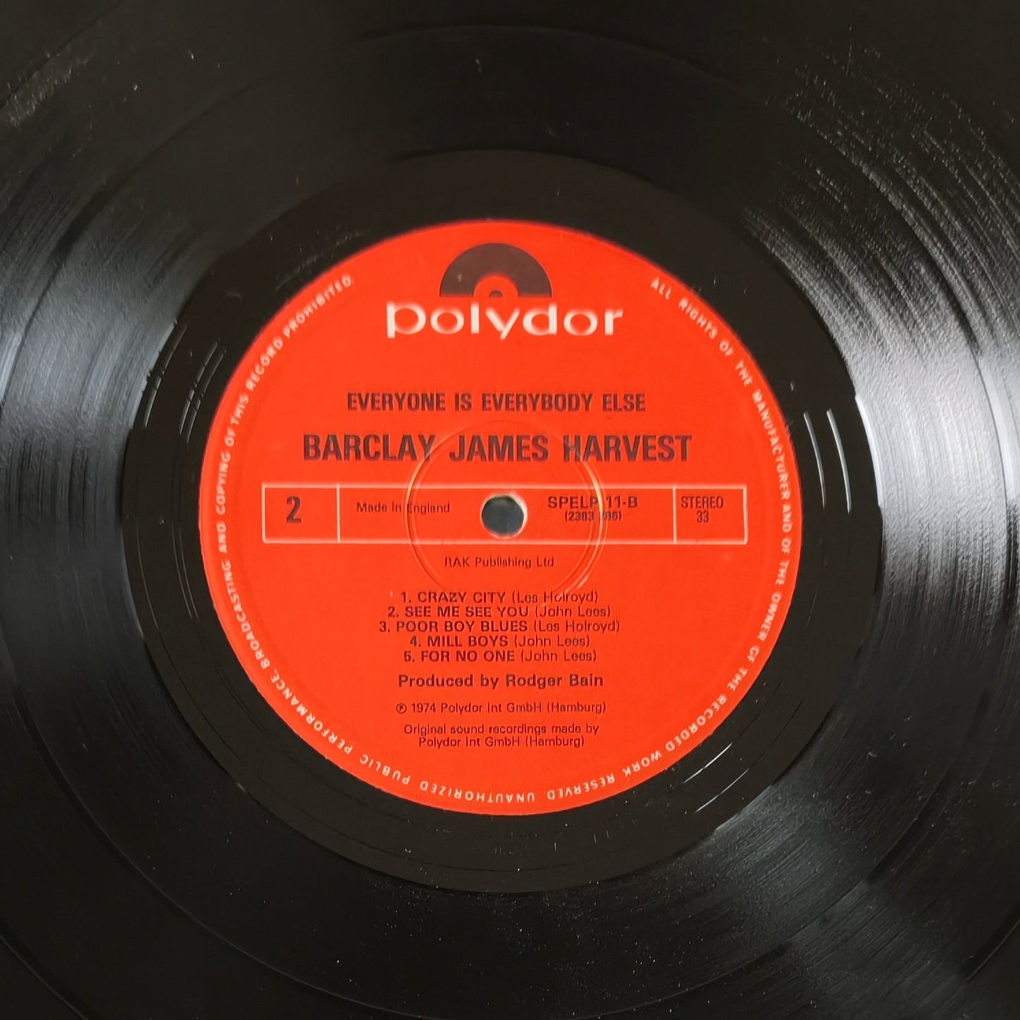 BARCLAY JAMES HARVEST - Everyone Is Everybody Else (Pressage UK)