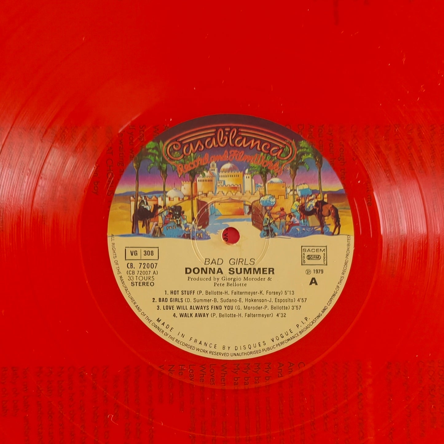 DONNA SUMMER - Bad Girls (Limited Edition disque Orange)