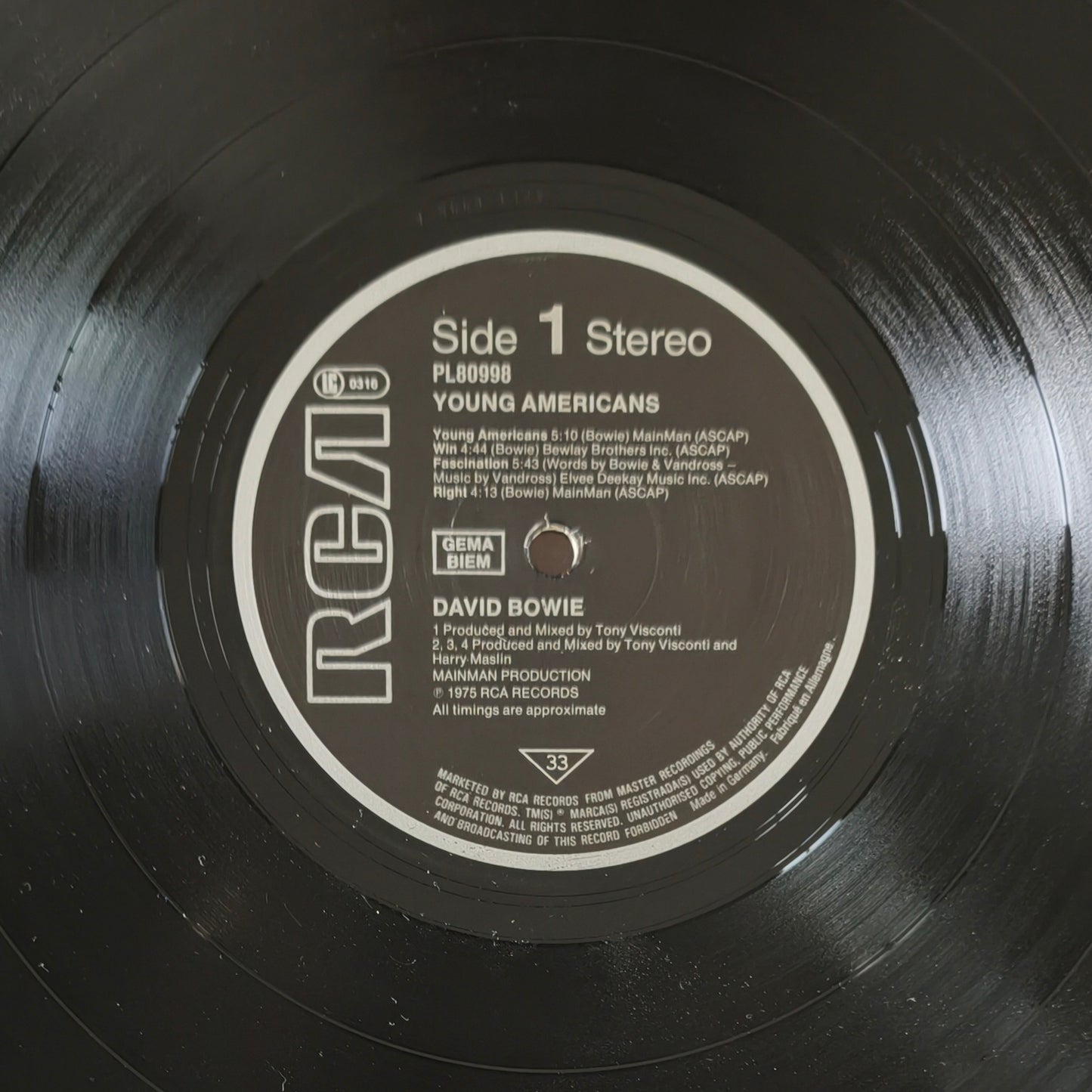 DAVID BOWIE - Young Americans