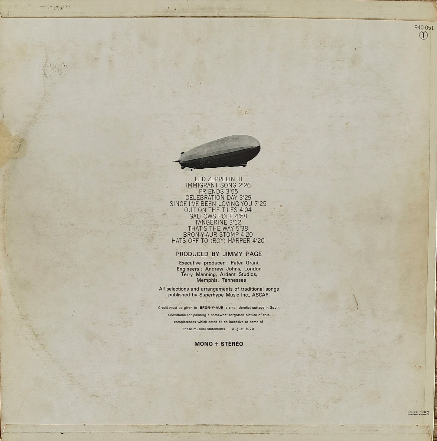 LED ZEPPELIN - Led Zeppelin III