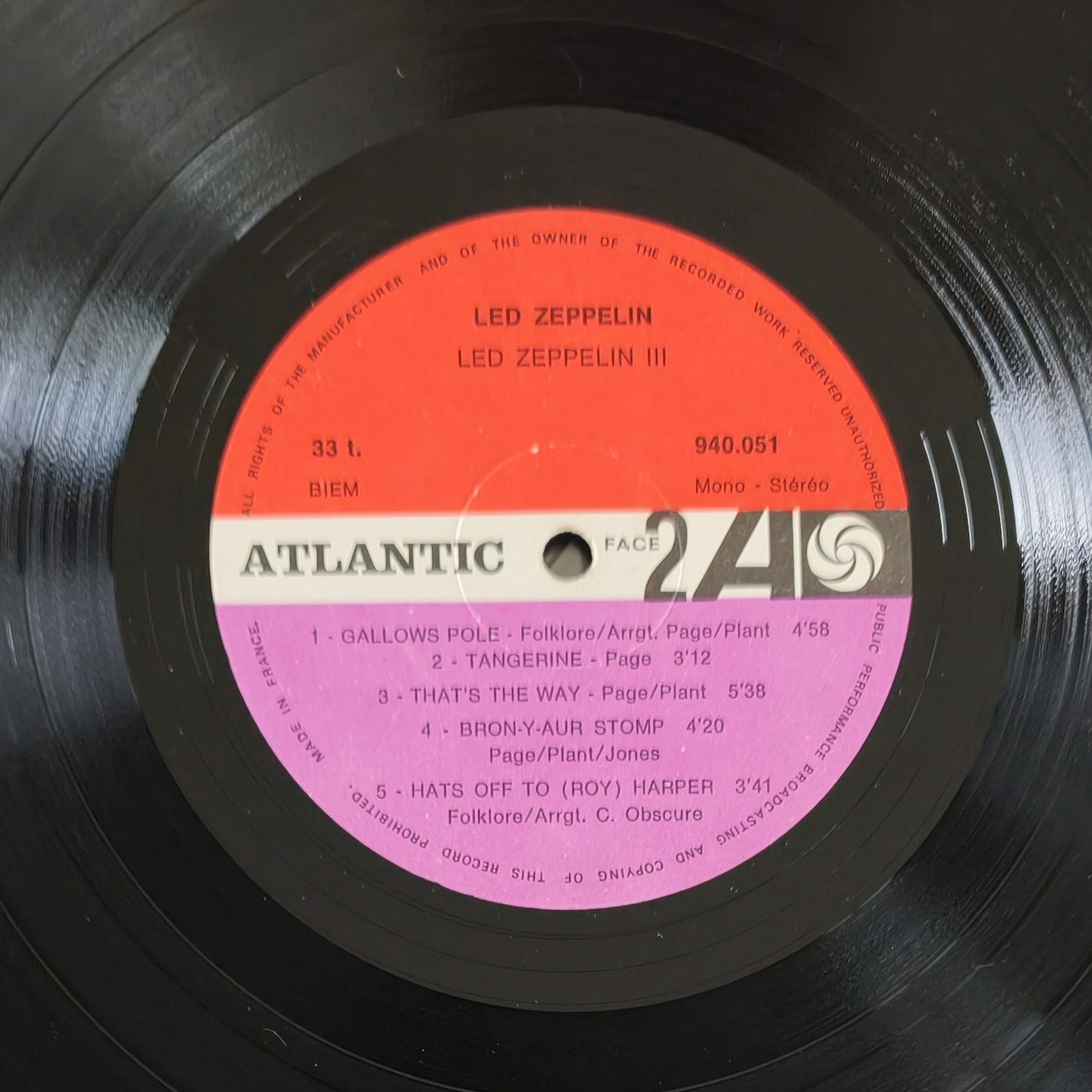 LED ZEPPELIN - Led Zeppelin III