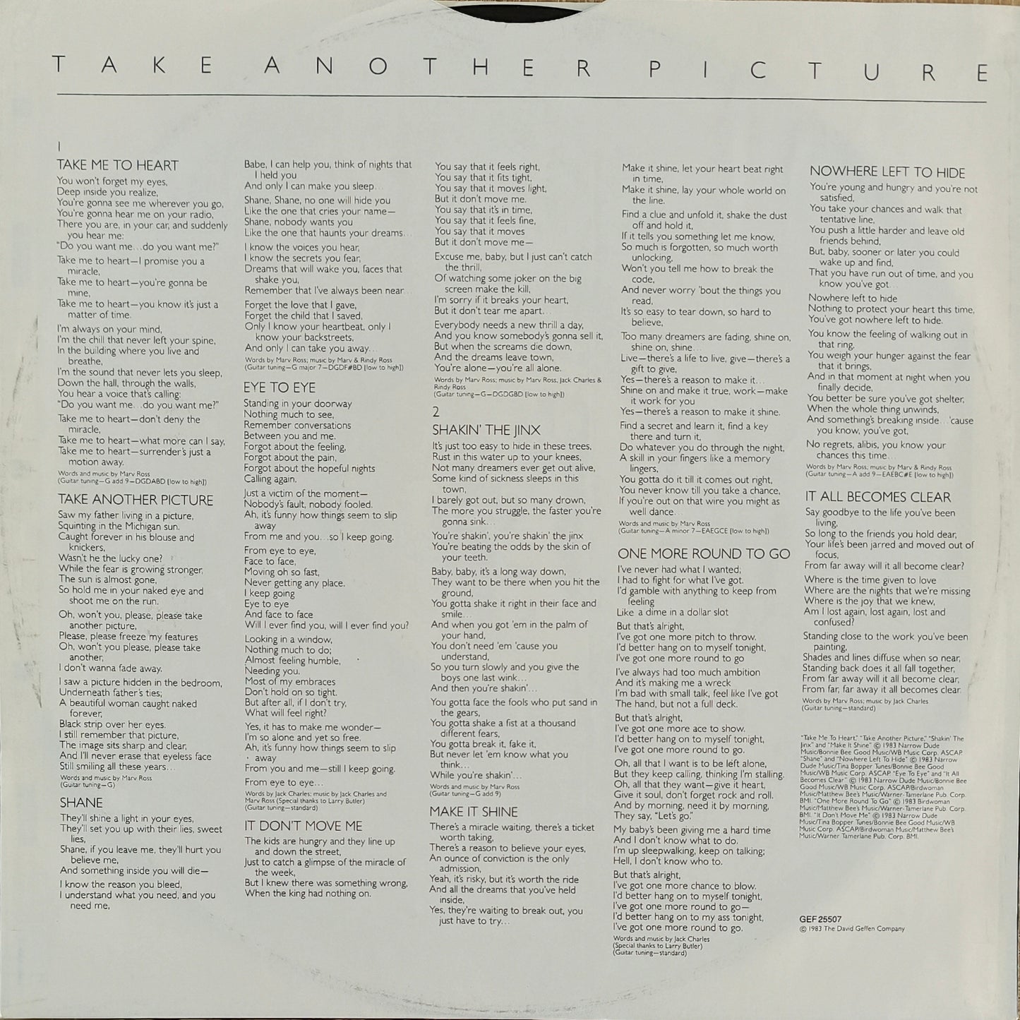 QUARTERFLASH - Take Another Picture