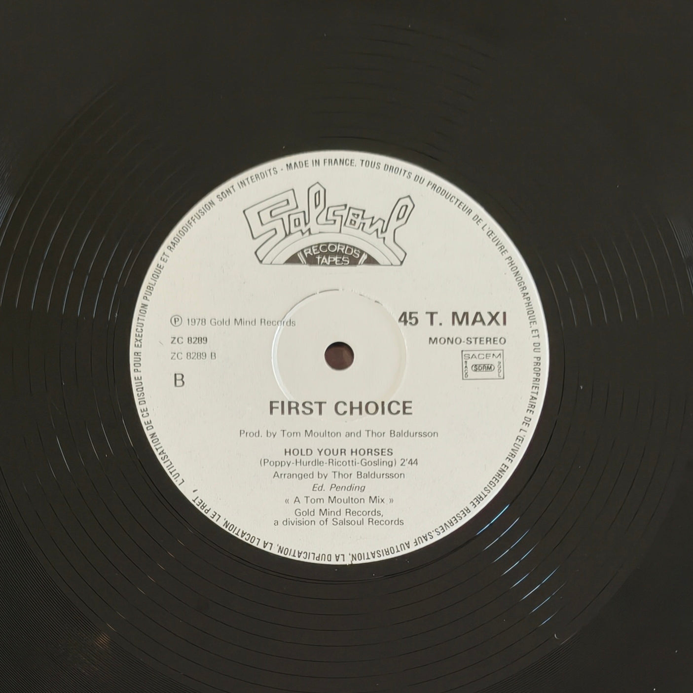 FIRST CHOICE - Hold Your Horses