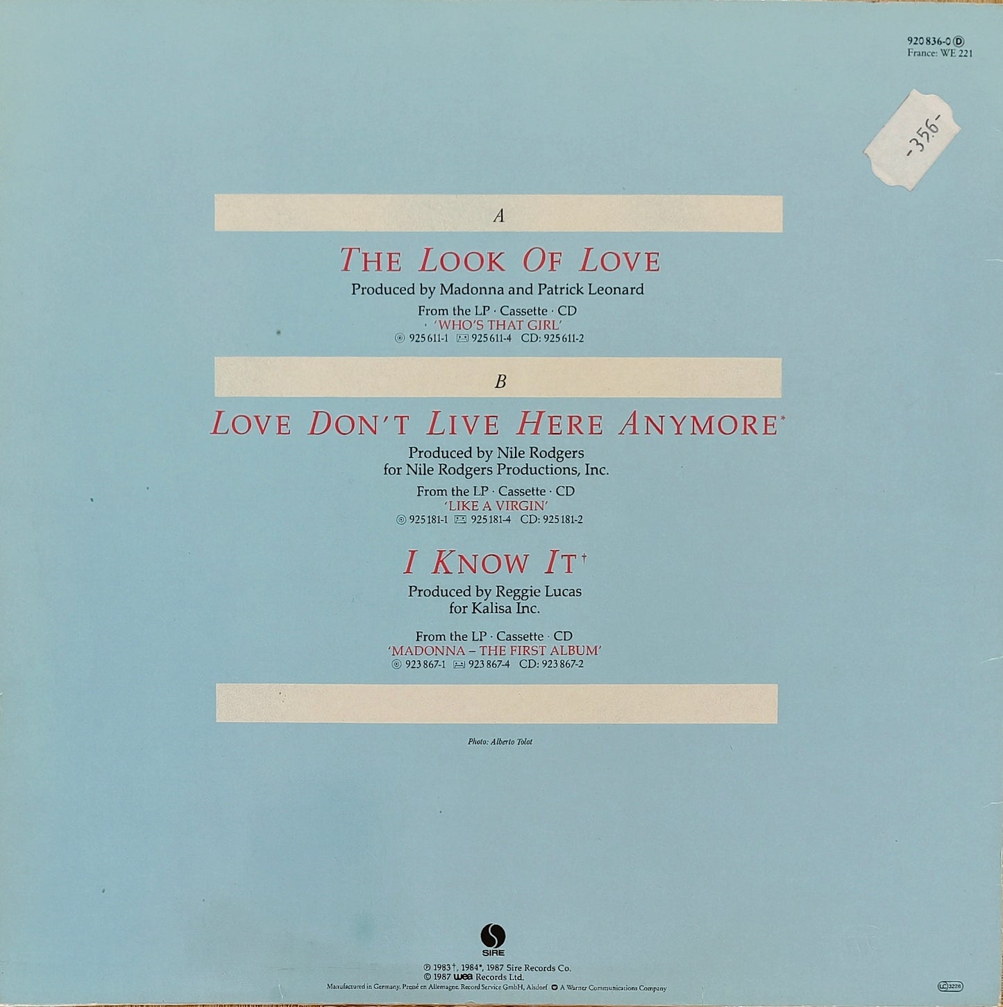 MADONNA - The Look Of Love