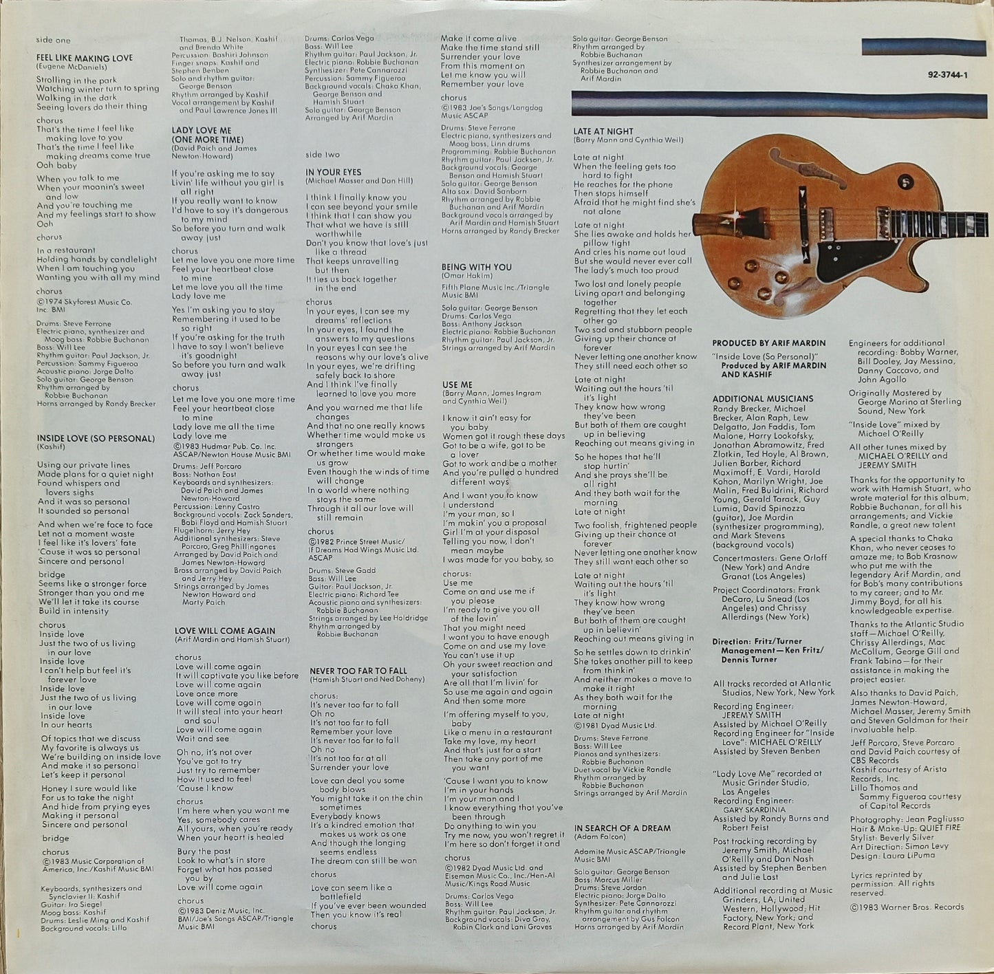 GEORGE BENSON -  In Your Eyes