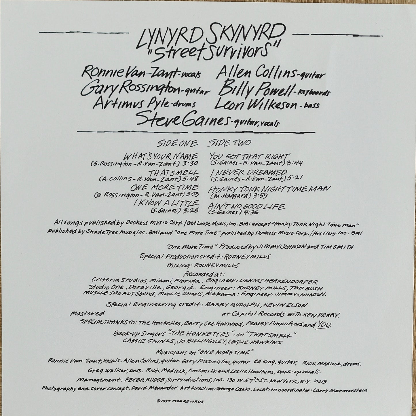 LYNYRD SKYNYRD - Street Survivors