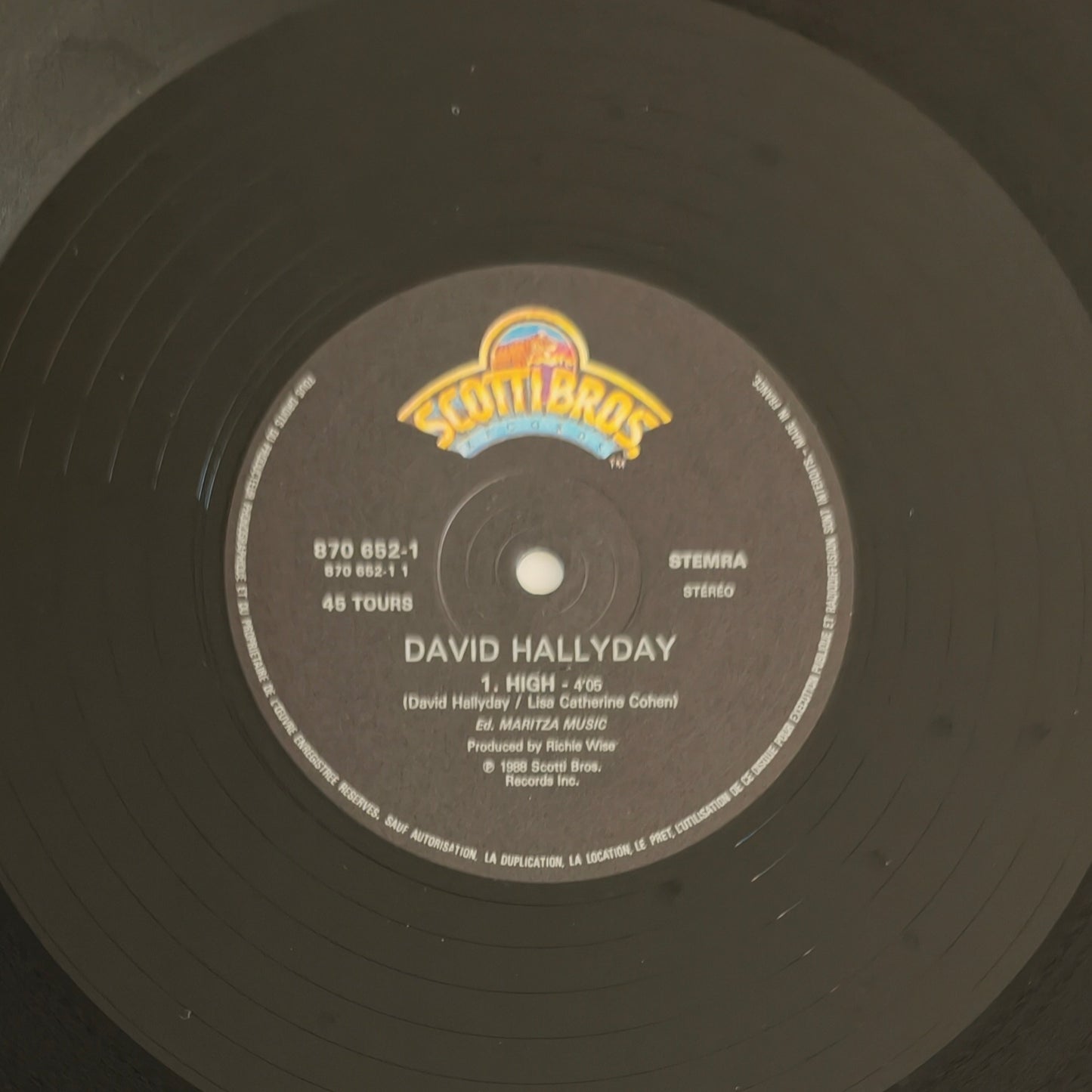 DAVID HALLYDAY - High
