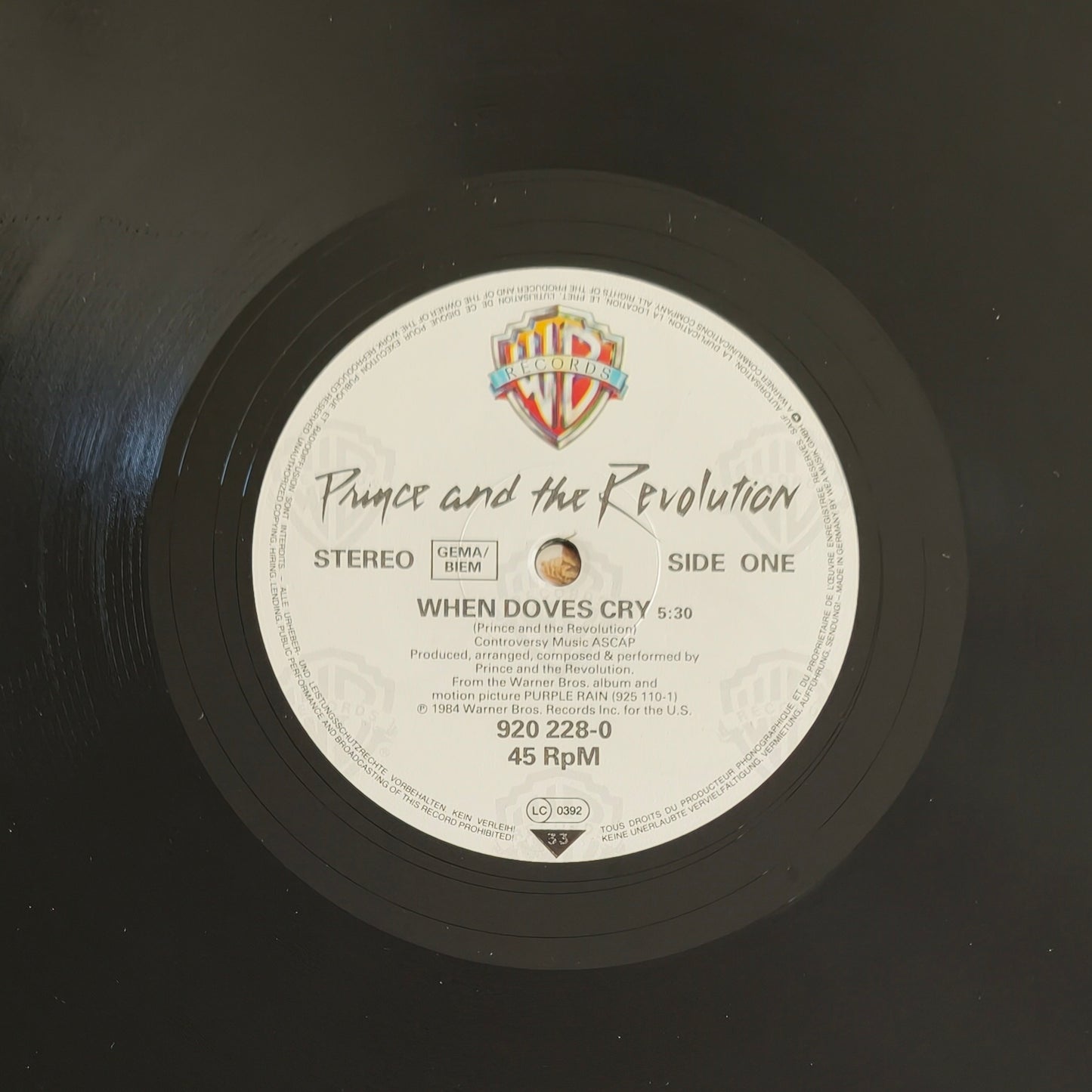 PRINCE AND THE REVOLUTION - When Doves Cry