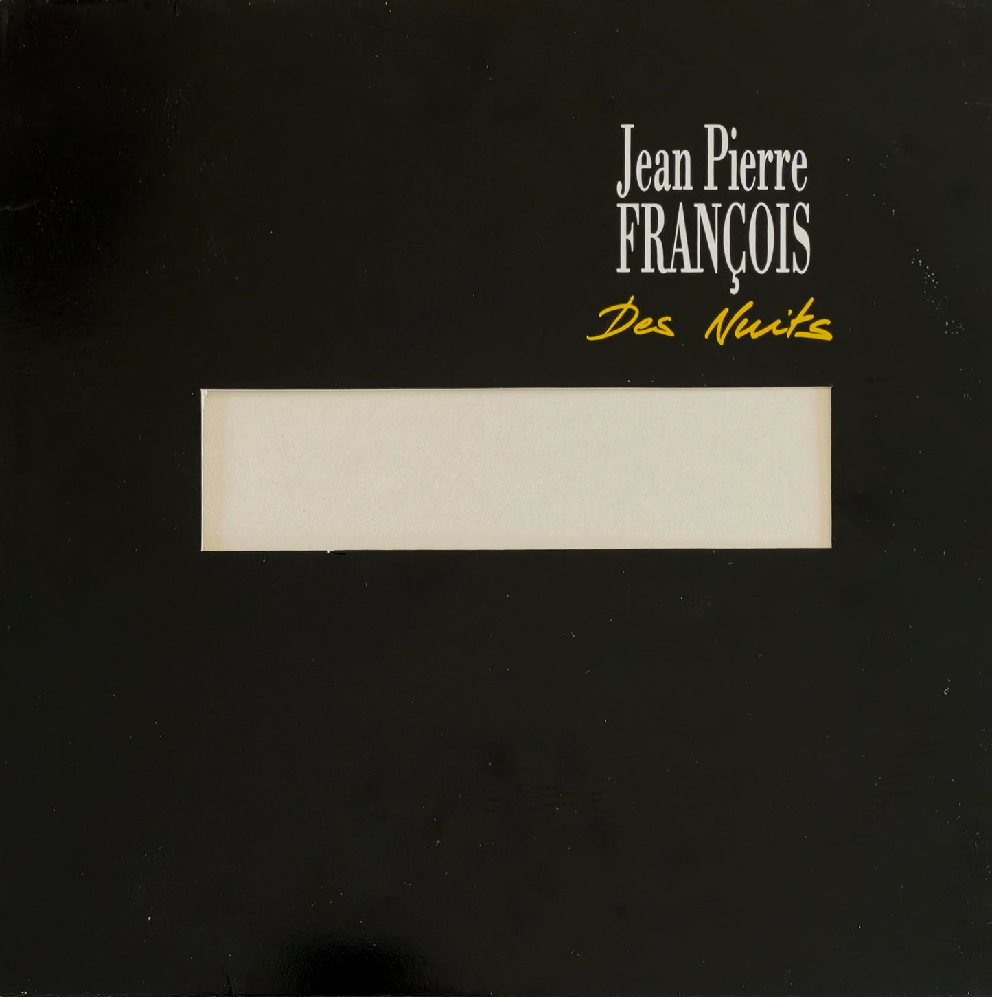 JEAN PIERRE FRANCOIS - Des Nuits