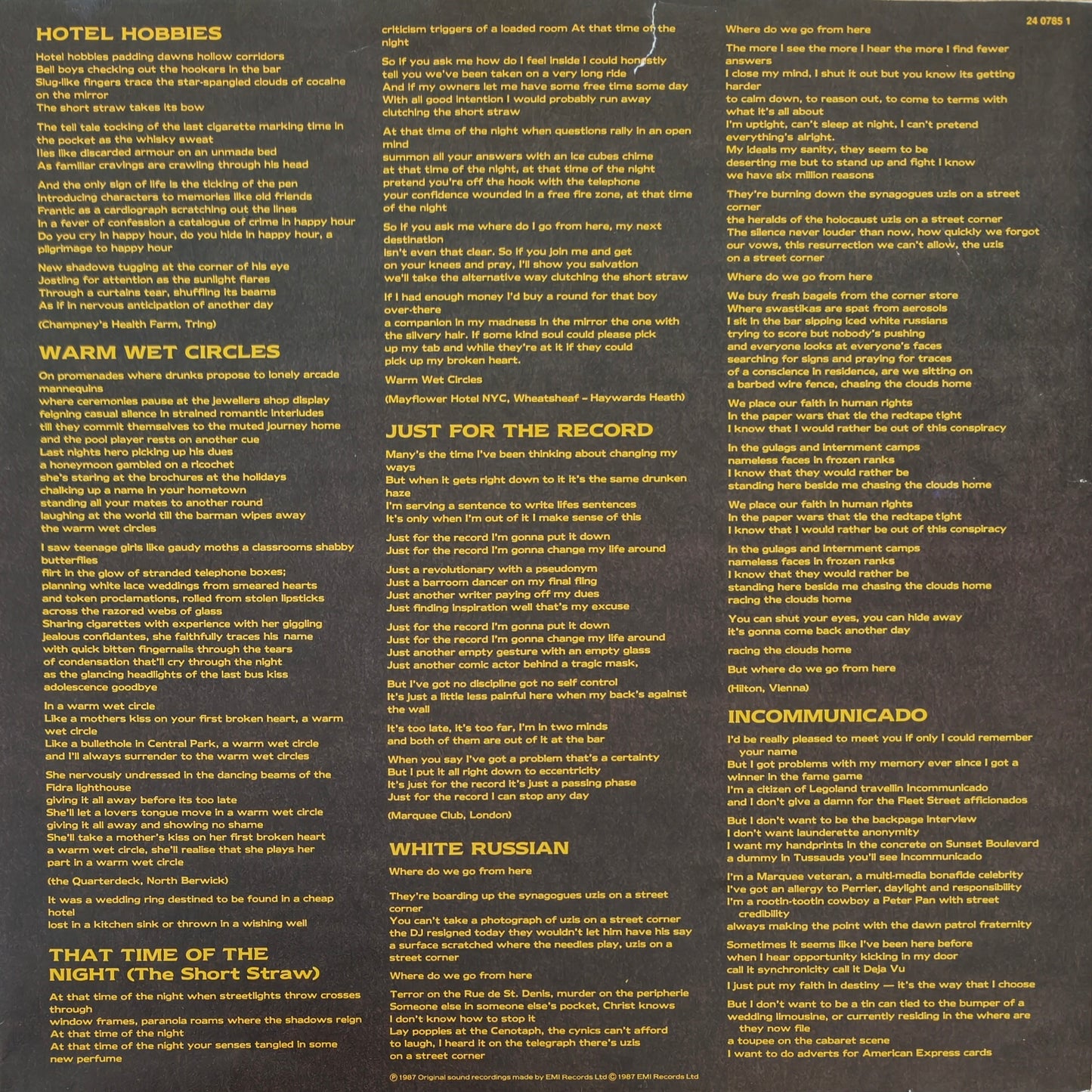 MARILLION - Clutching At Straws