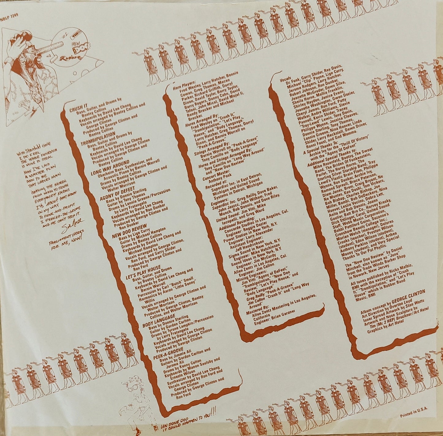 PARLIAMENT - Trombipulation (Pressage US)