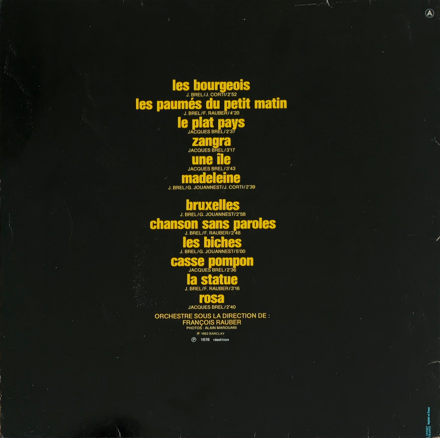 JACQUES BREL - Le Plat Pays 1