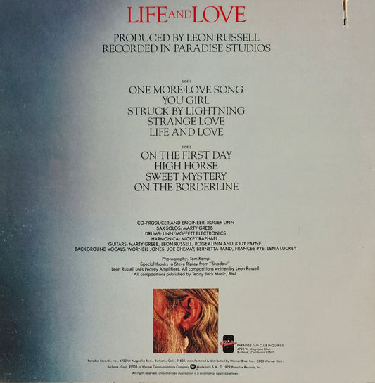 LEON RUSSELL - Life And Love (Pressage US)