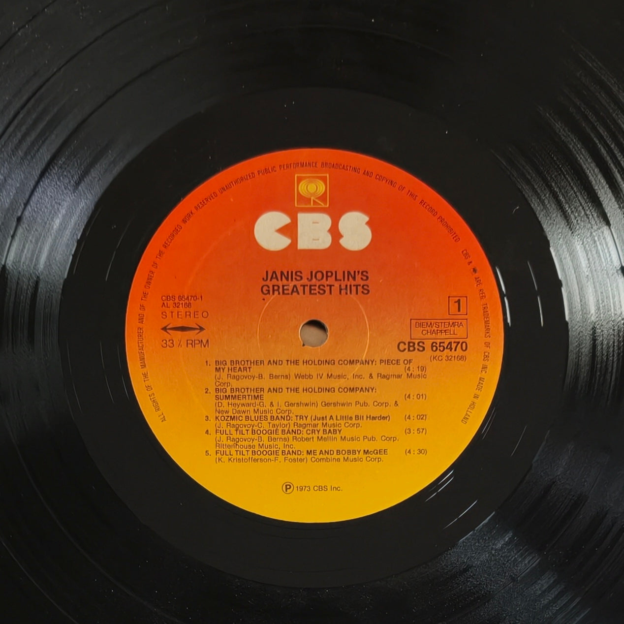 JANIS JOPLIN - Janis Joplin's Greatest Hits