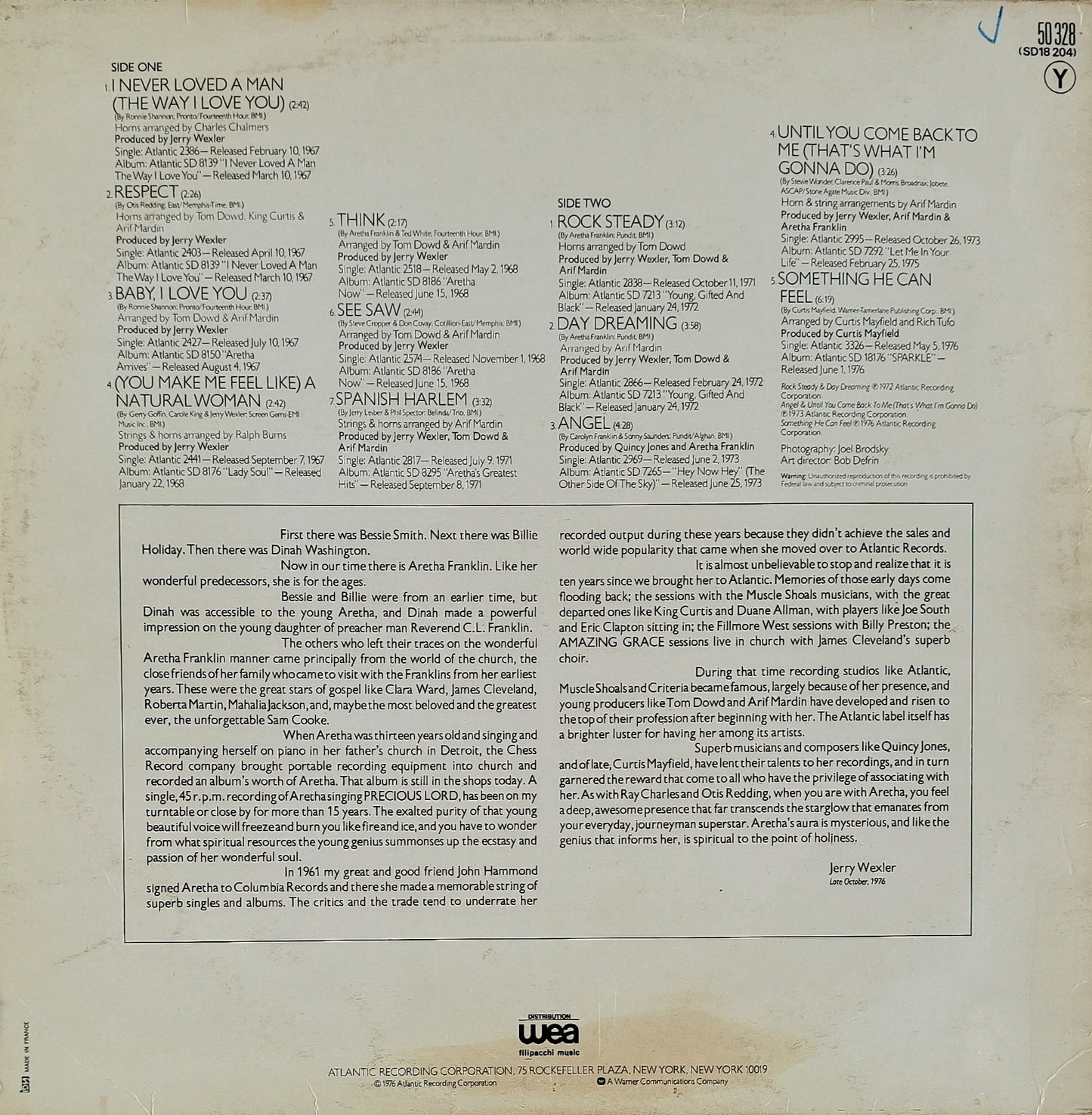 ARETHA FRANKLIN - Ten Years Of Gold