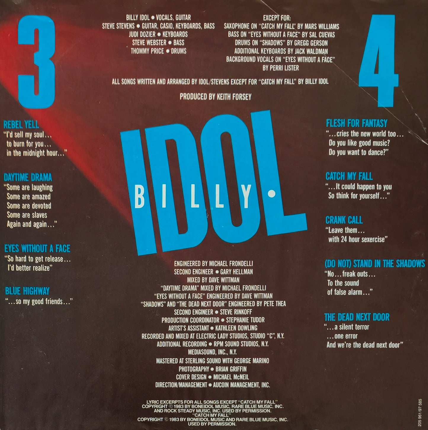 BILLY IDOL - Rebel Yell