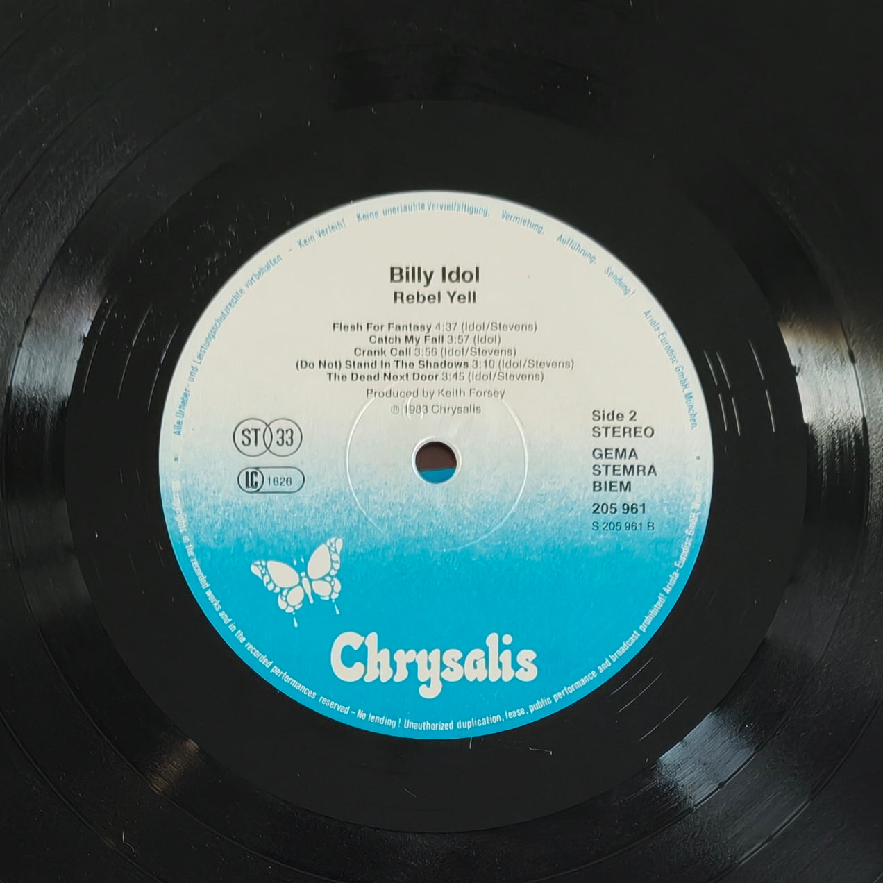 BILLY IDOL - Rebel Yell