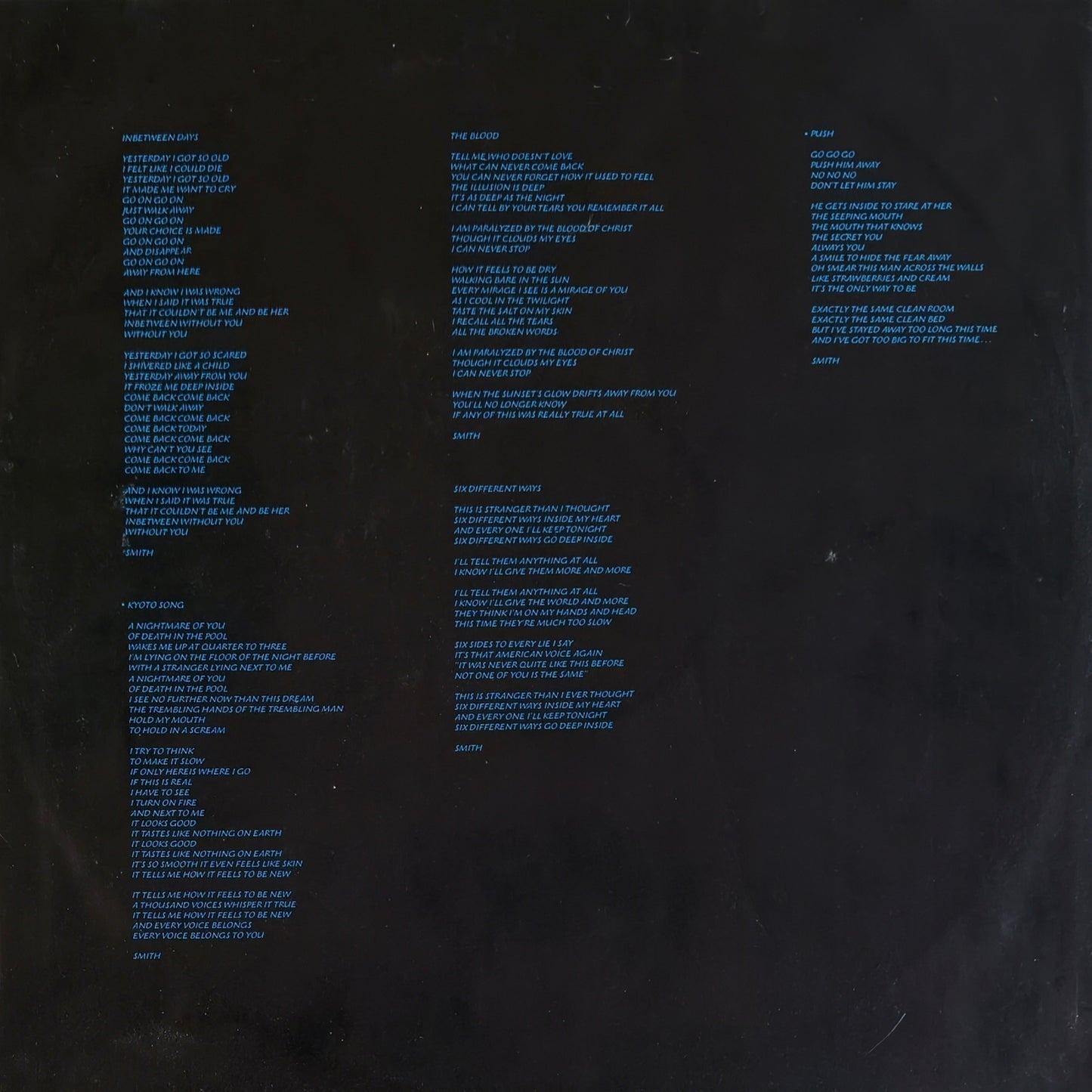 THE CURE - The Head on the Door