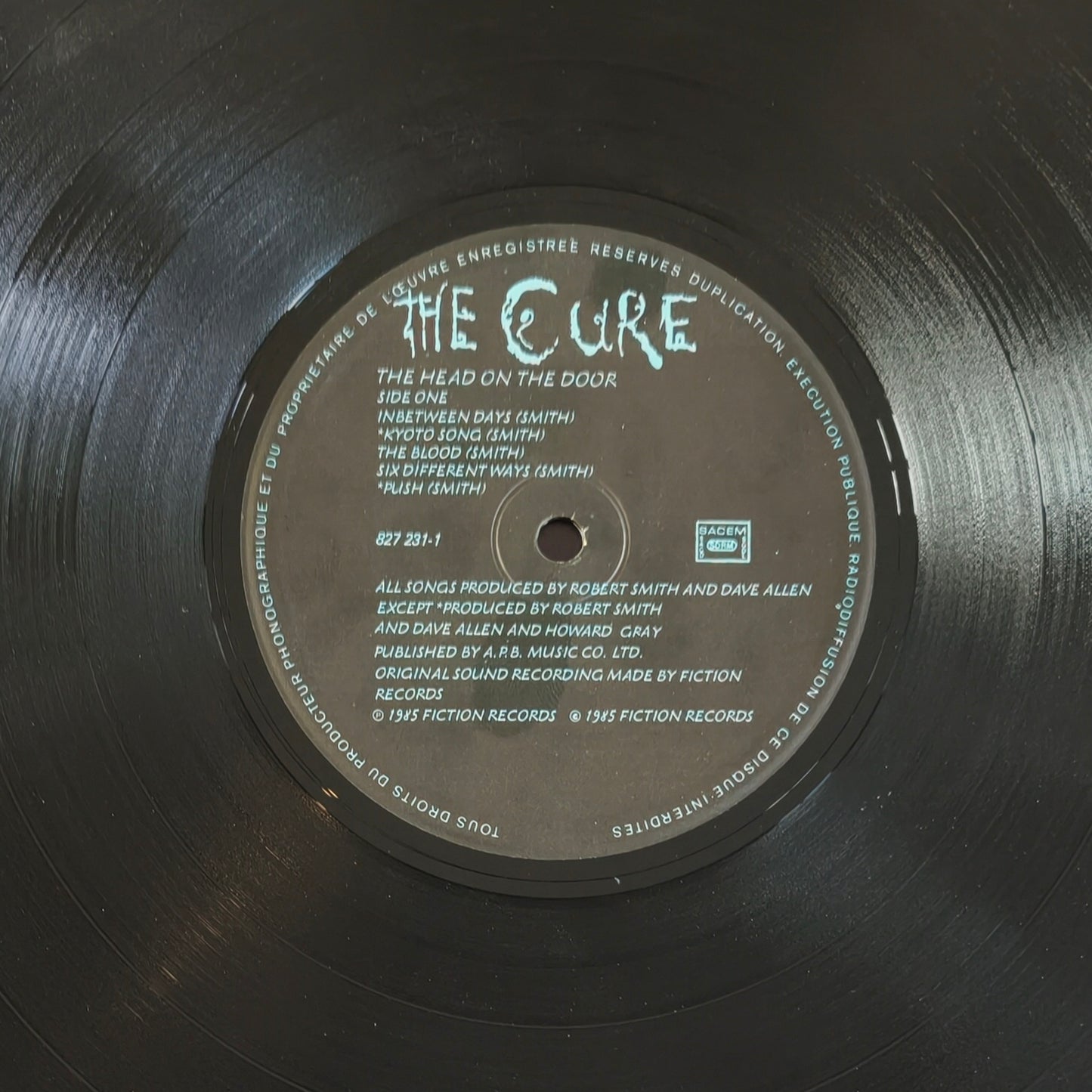 THE CURE - The Head on the Door
