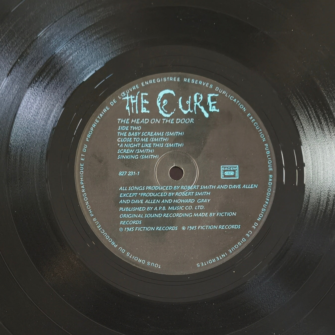 THE CURE - The Head on the Door