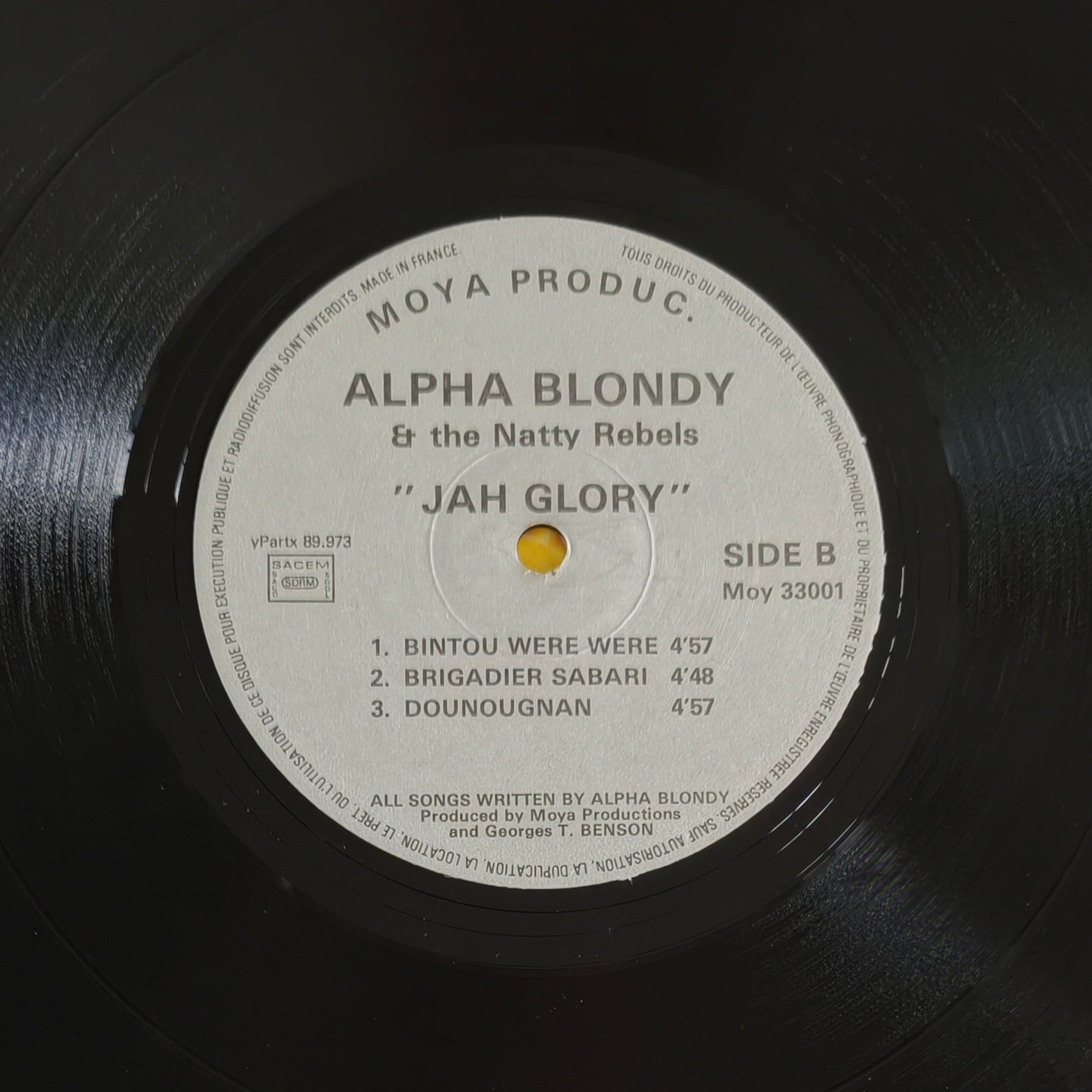 ALPHA BLONDY AND THE NATTY REBELS - Jah Glory