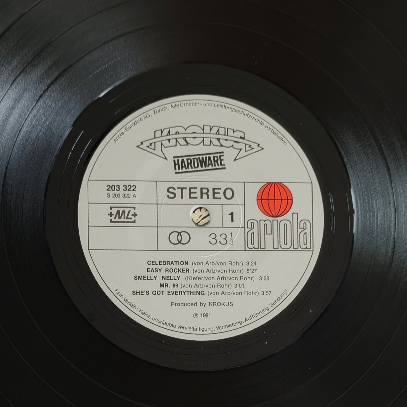 KROKUS - Hardware (Pressage Switzerland)
