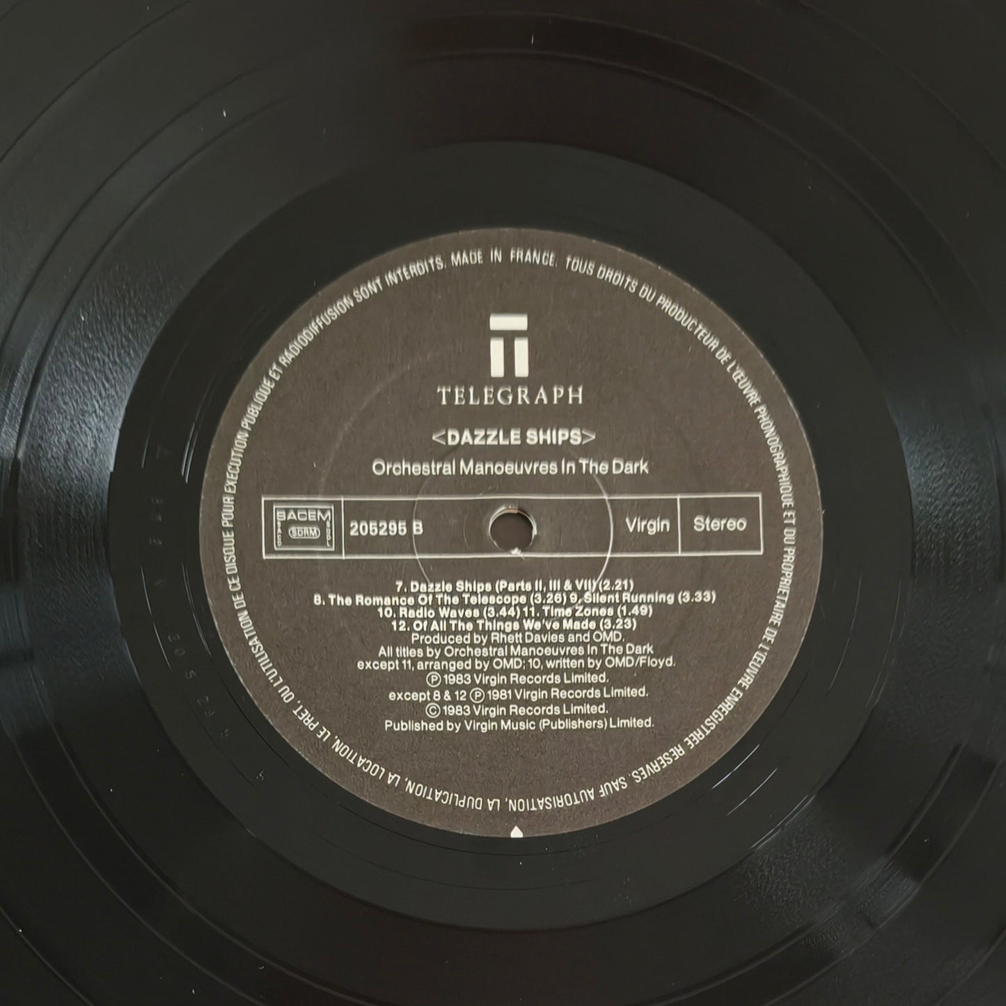 ORCHESTRAL MANOEUVRES IN THE DARK (OMD) - Dazzle Ships