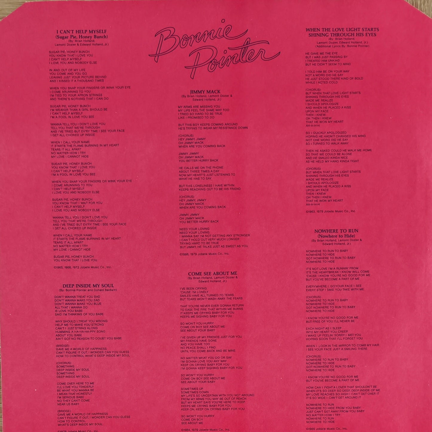 BONNIE POINTER - Bonnie Pointer
