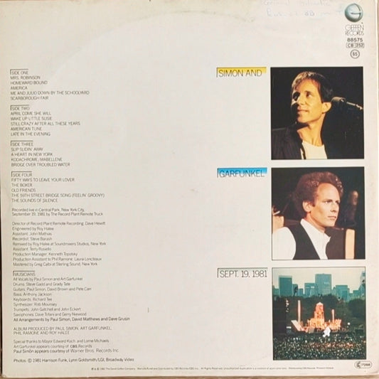 SIMON & GARFUNKEL - The Concert In Central Park