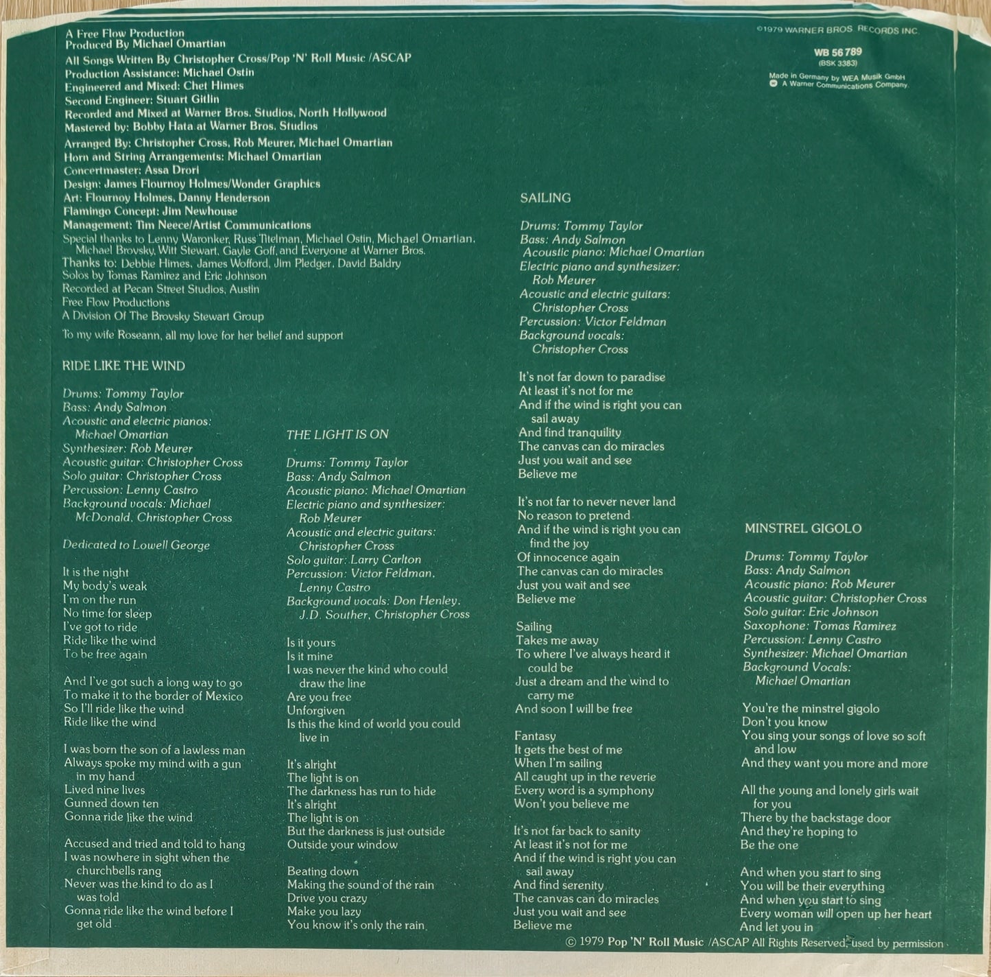 CHRISTOPHER CROSS - Christopher Cross