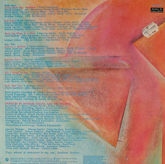 DAVID SANBORN - Voyeur