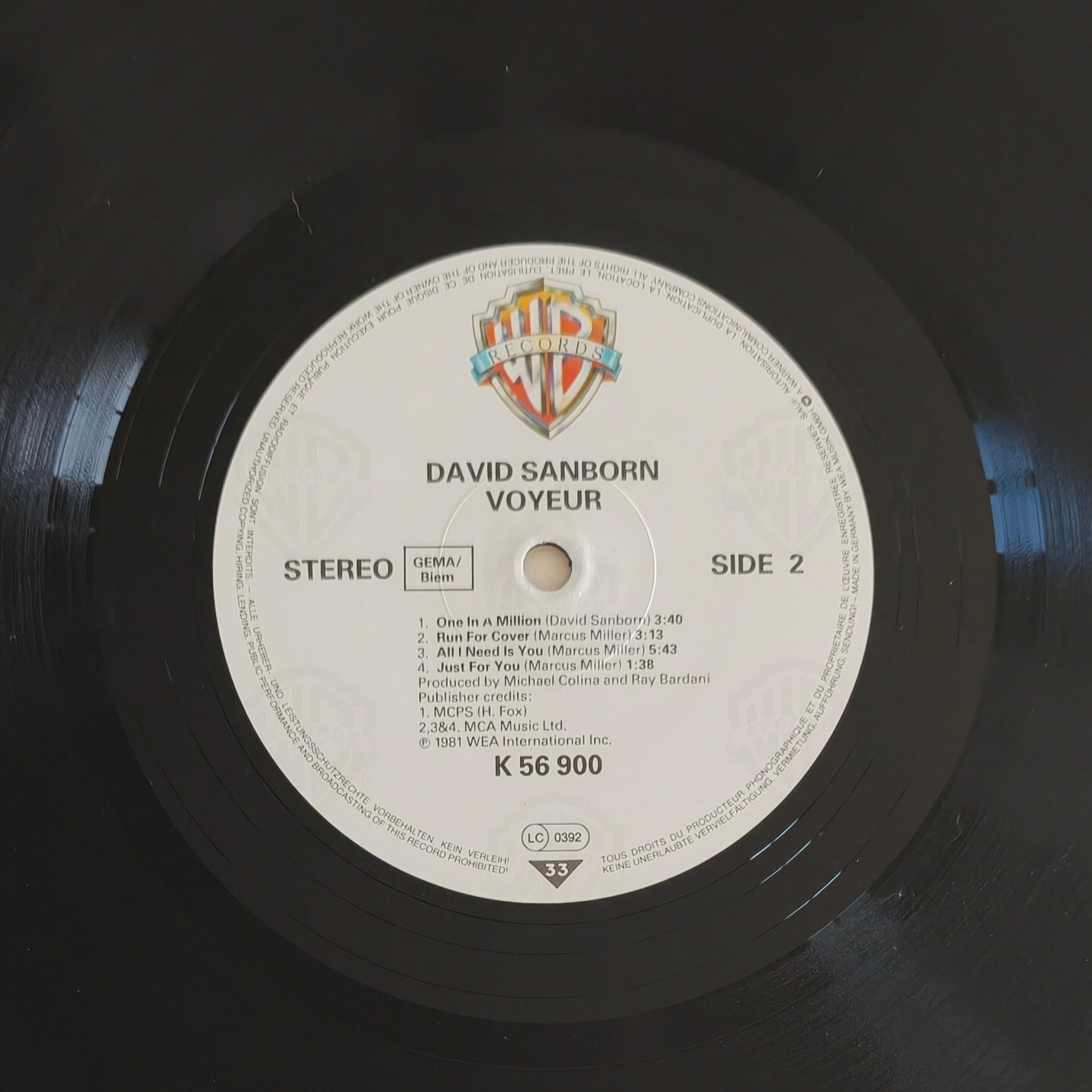 DAVID SANBORN - Voyeur