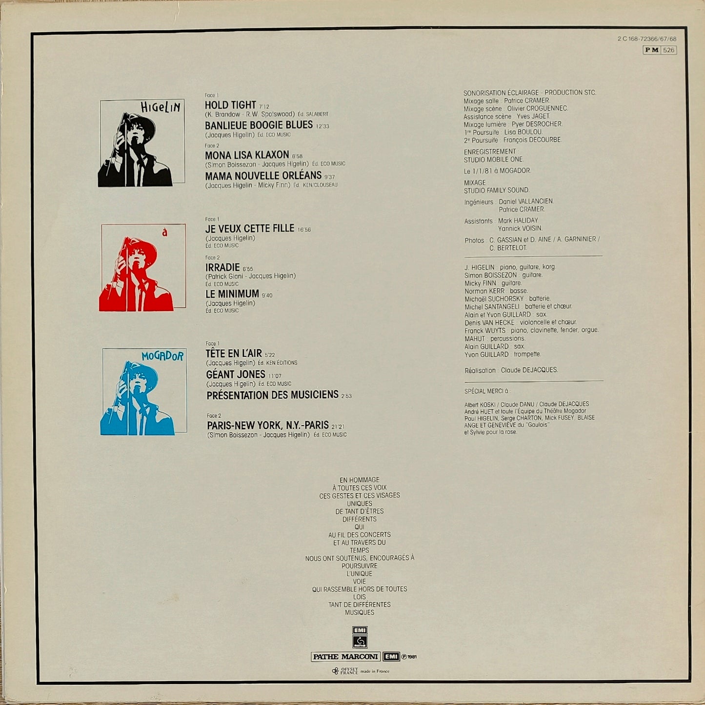 JACQUES HIGELIN - Higelin A Mogador