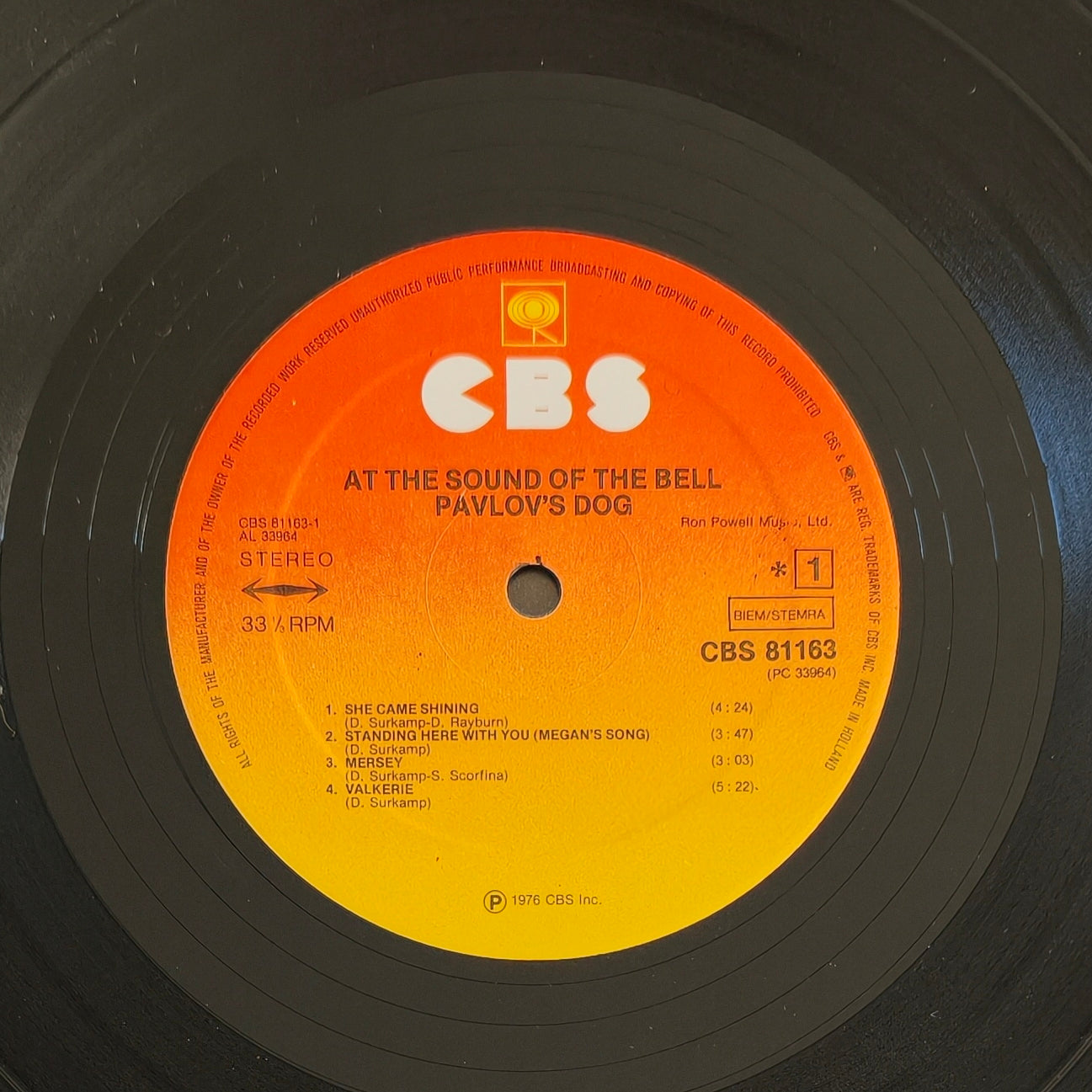 PAVLOV'S DOG - At The Sound Of The Bell