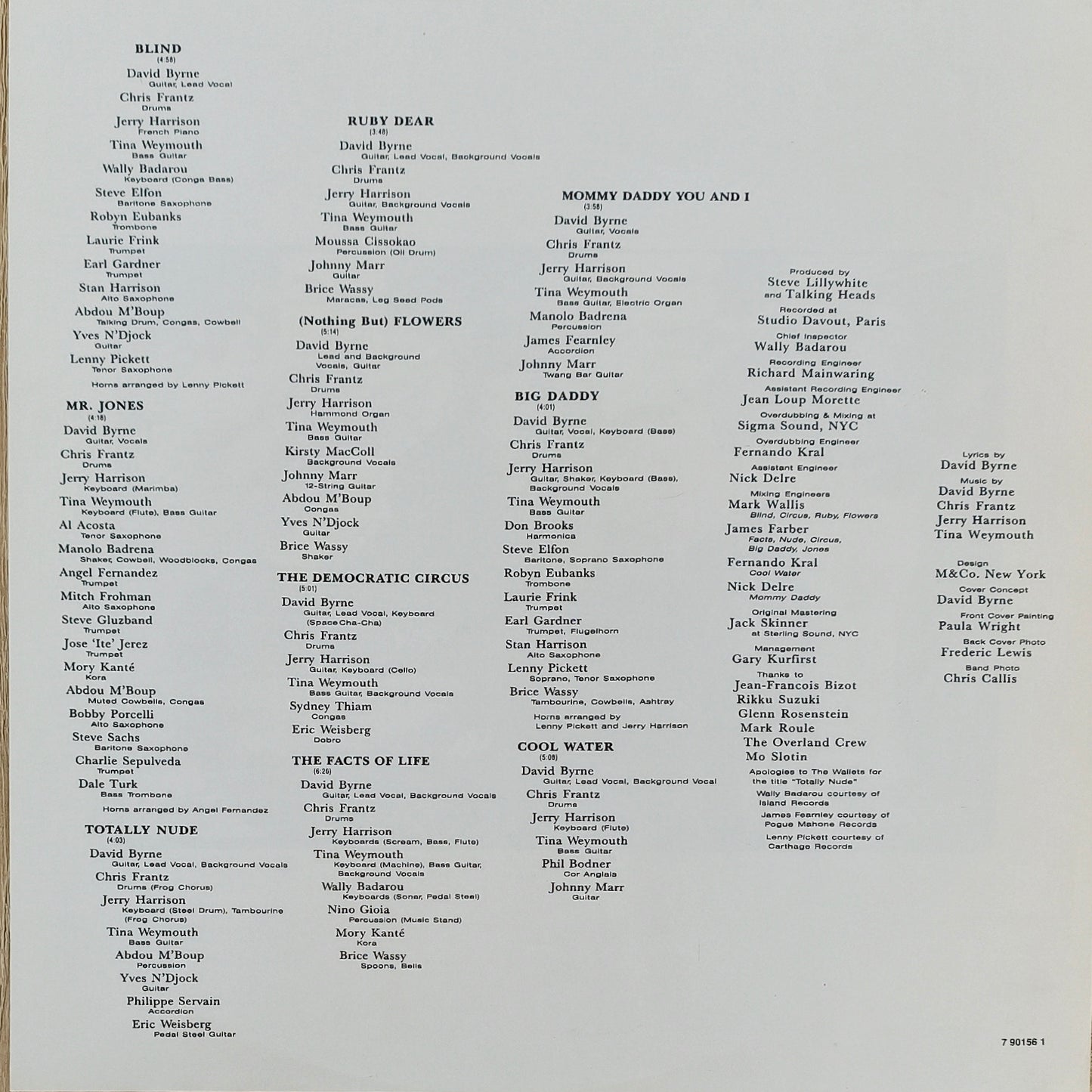 TALKING HEADS - Naked