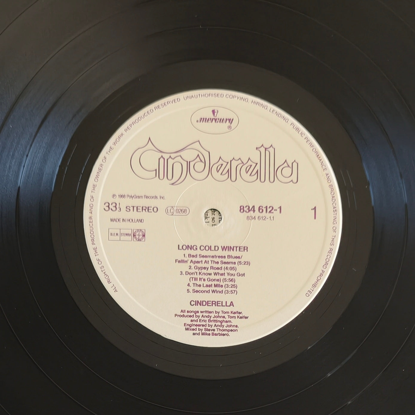 CINDERELLA - Long Cold Winter