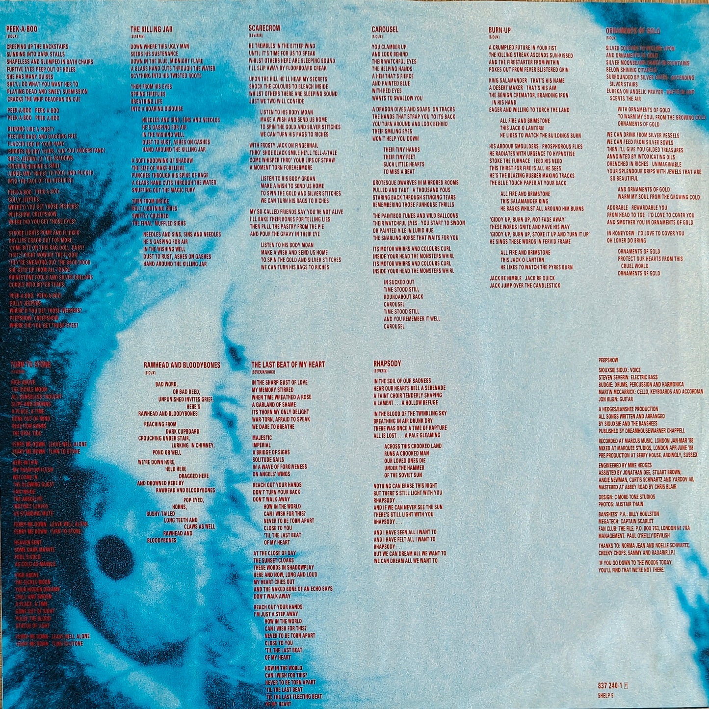 SIOUXSIE AND THE BANSHEES - Peepshow