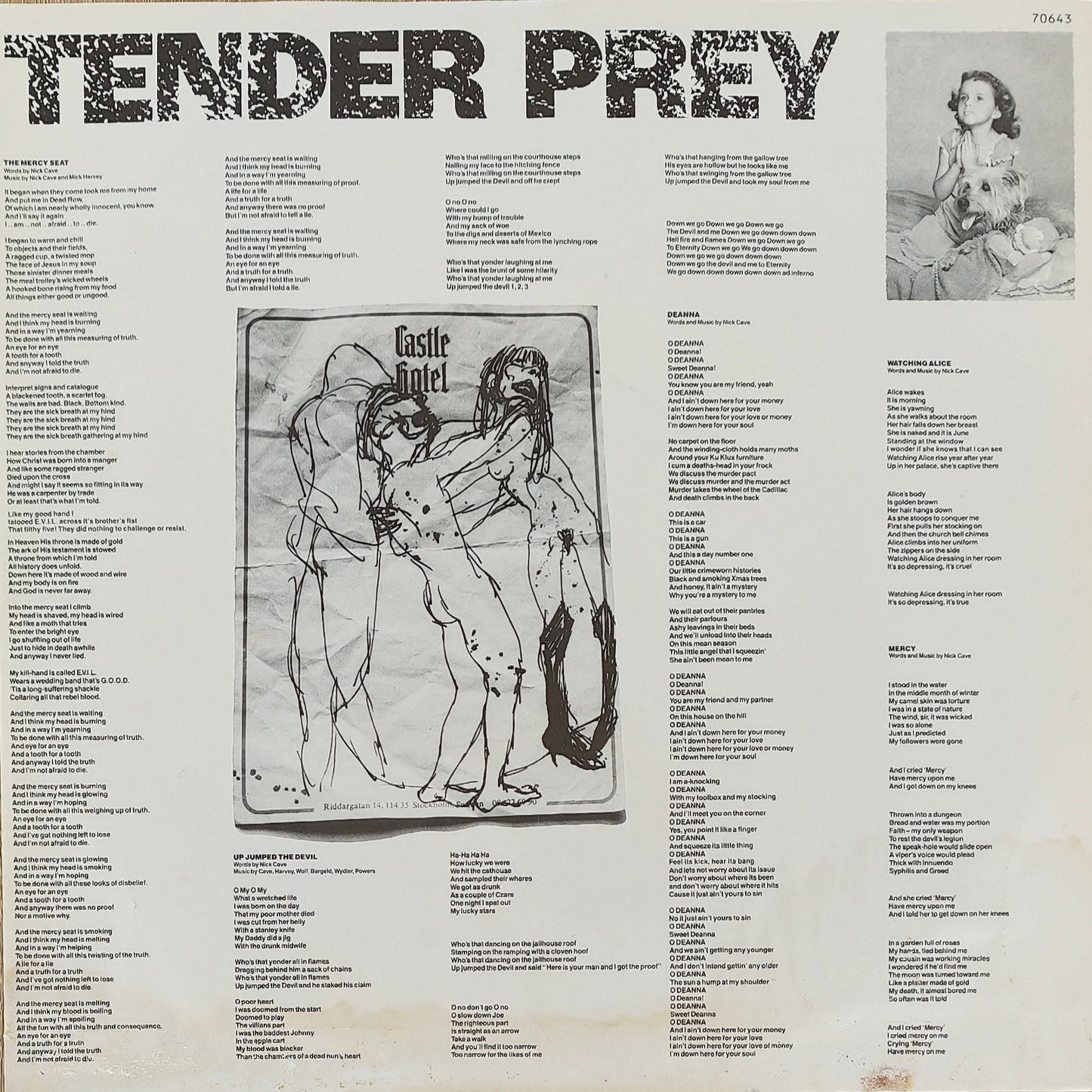 NICK CAVE AND THE BAD SEEDS - Tender Prey