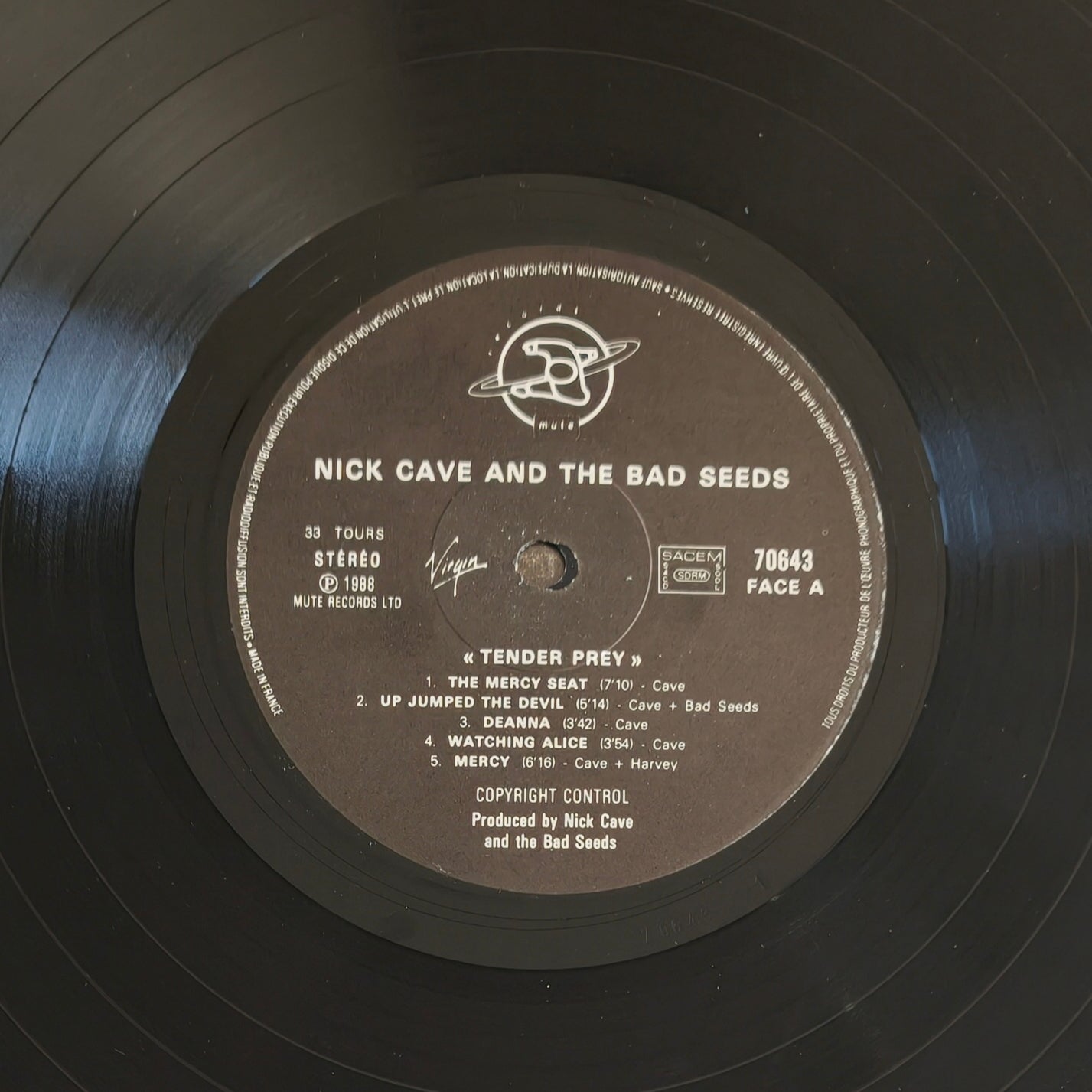 NICK CAVE AND THE BAD SEEDS - Tender Prey