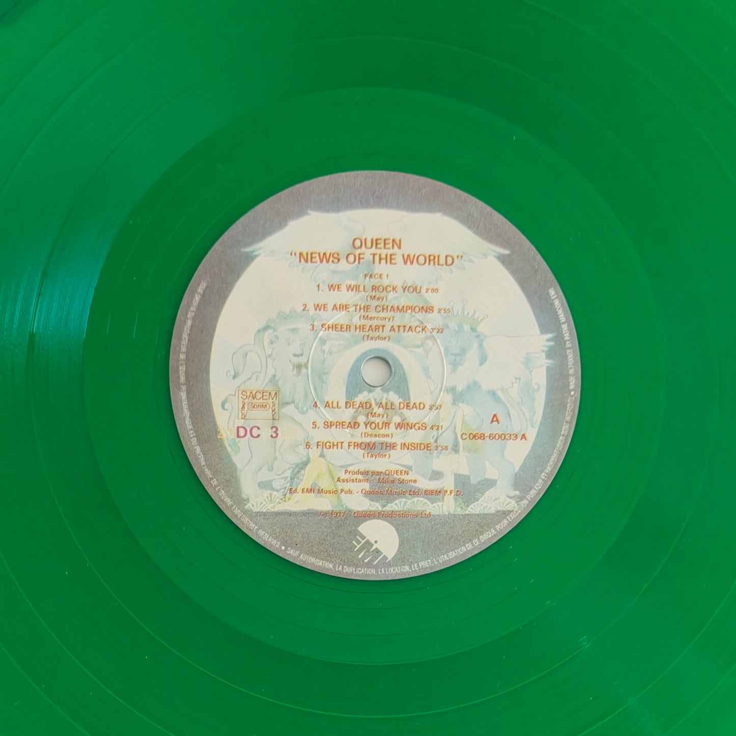 QUEEN - News Of The World (Disque Couleur)