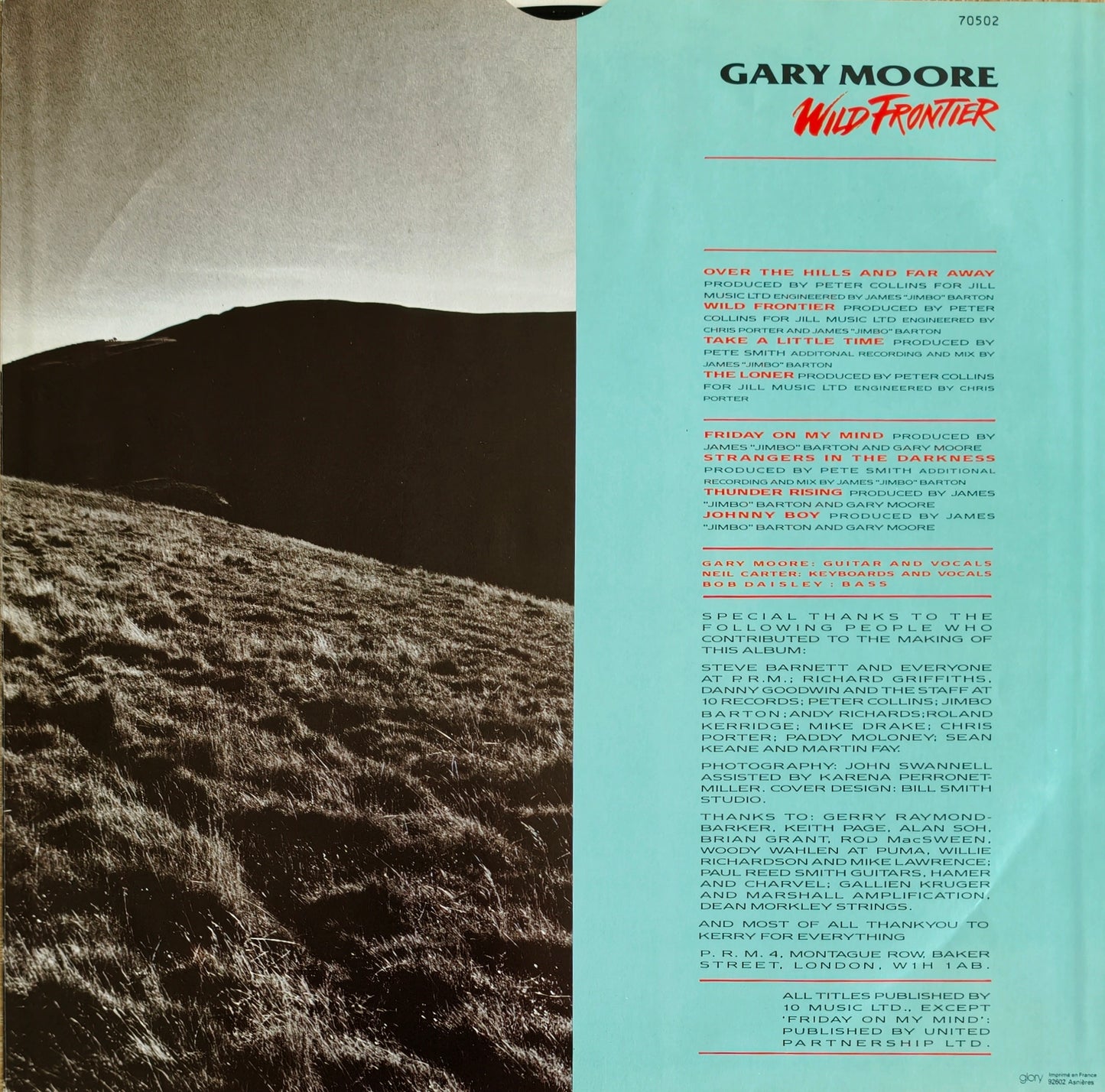 GARY MOORE - Wild Frontier