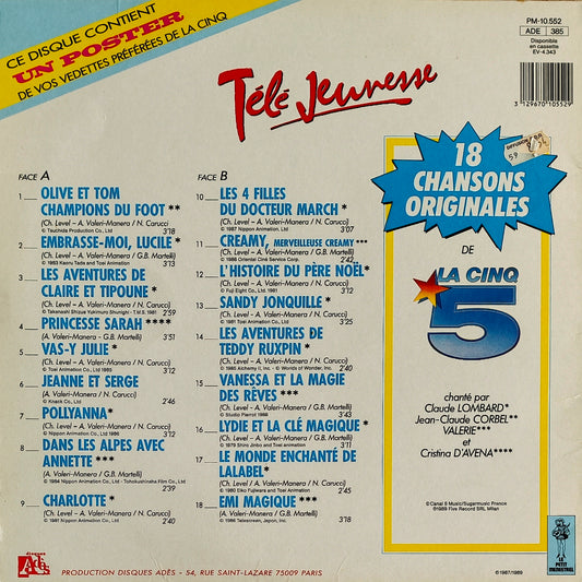 TELE JEUNESSE - 18 Chansons Originales de La 5
