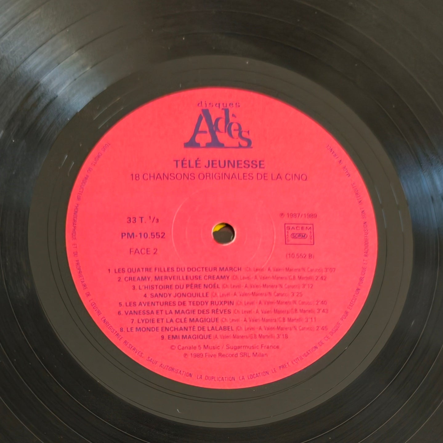 TELE JEUNESSE - 18 Chansons Originales de La 5