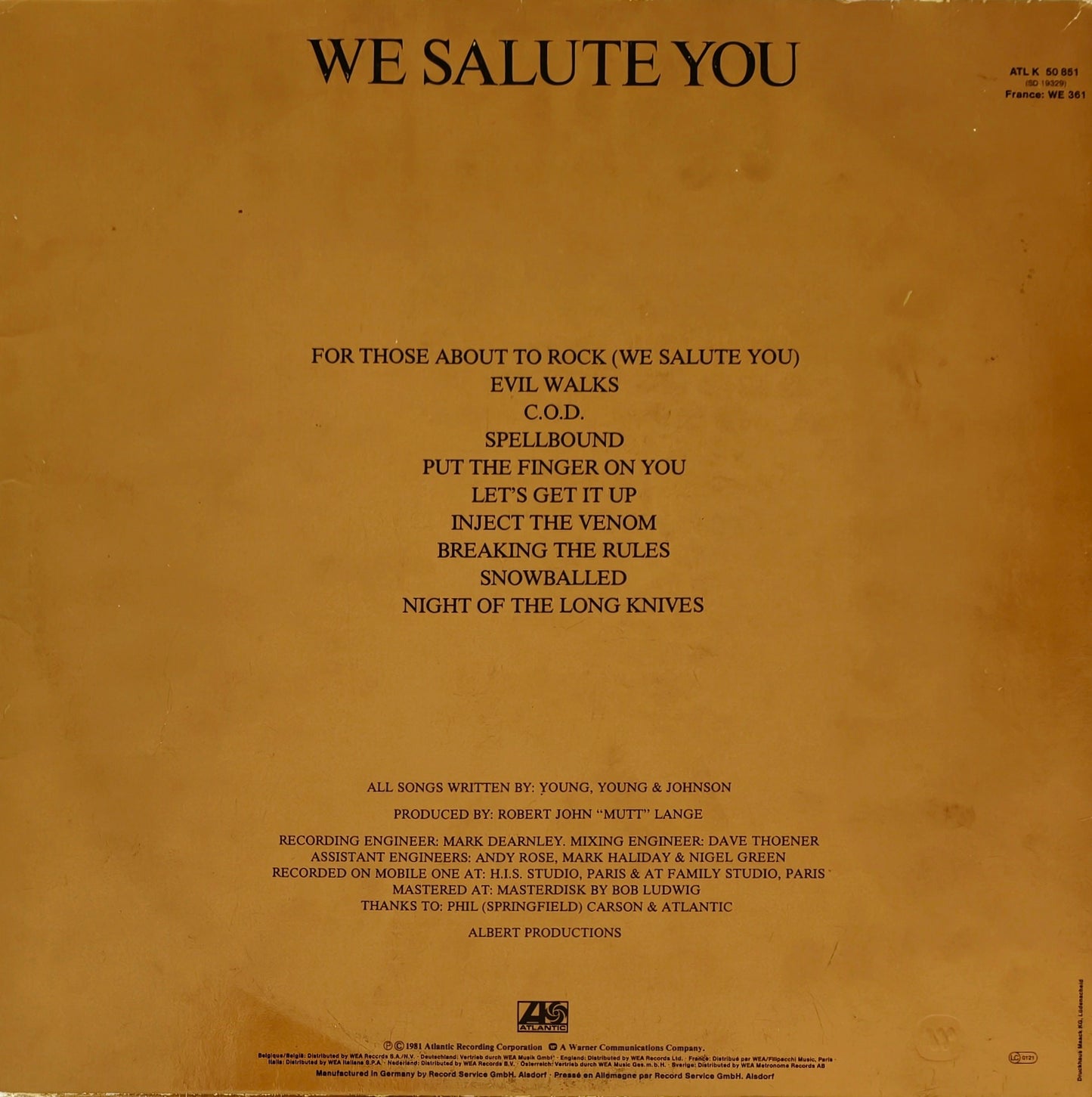 AC/DC - For Those About To Rock We Salute You