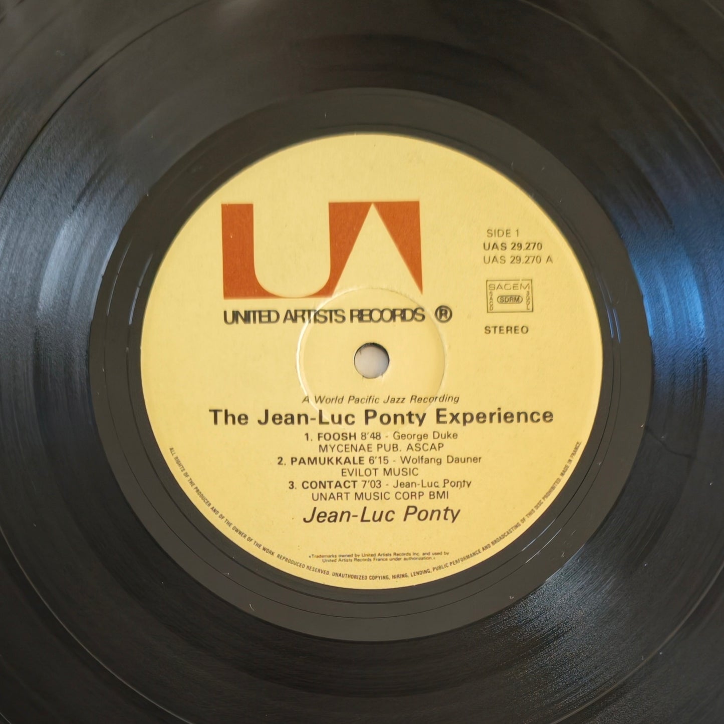 THE JEAN LUC PONTY EXPERIENCE WITH THE GEORGE DUKE TRIO - Live In Los Angeles