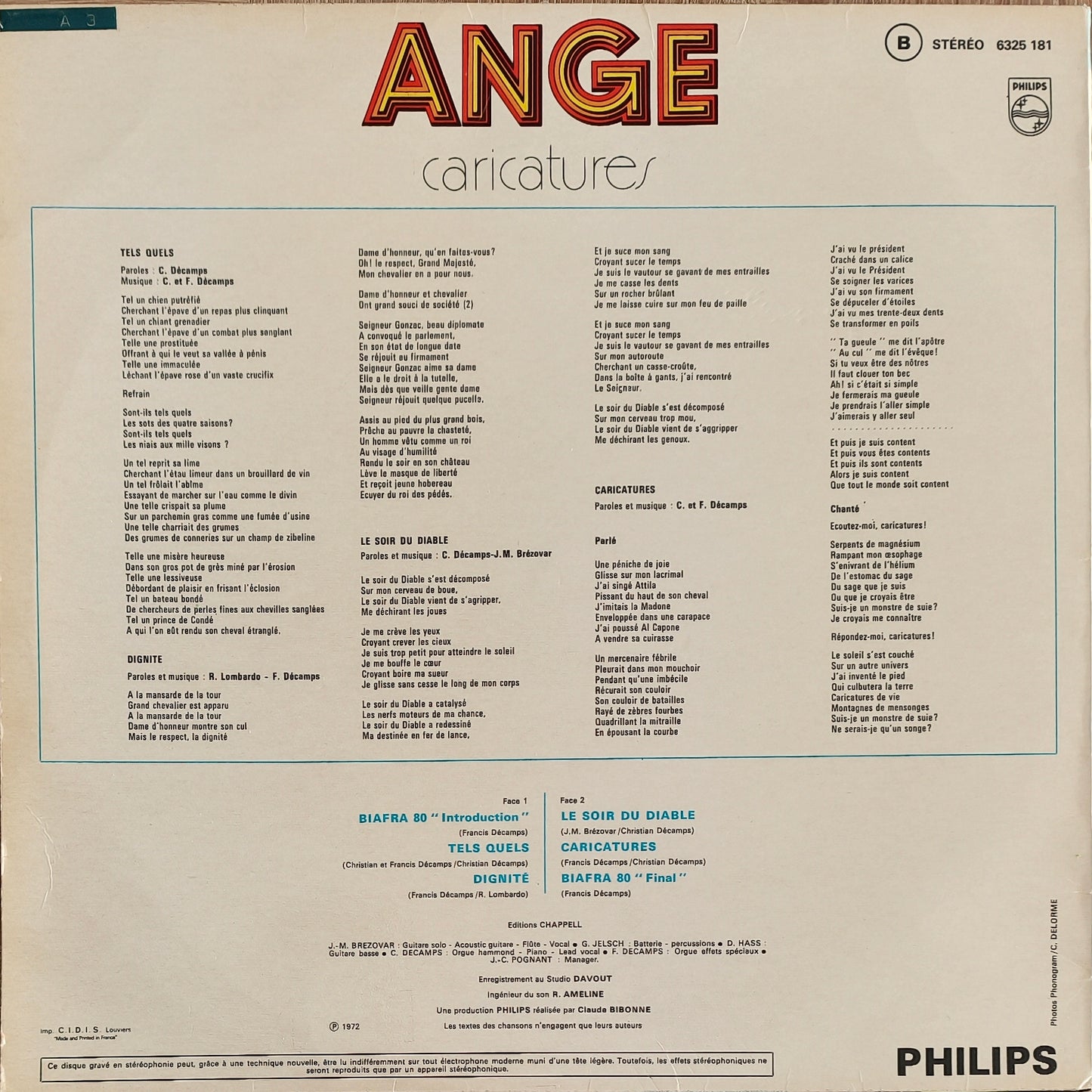 ANGE - Caricatures