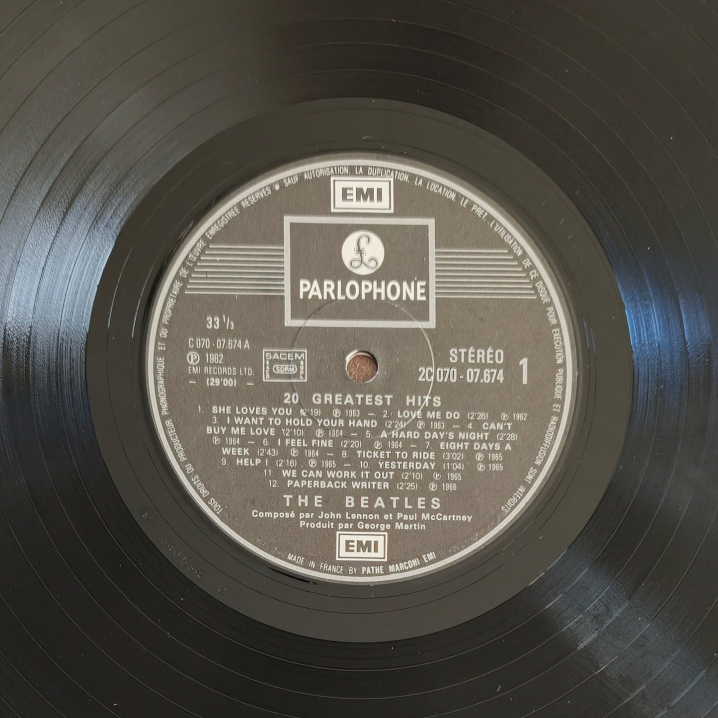 THE BEATLES - 20 Greatest Hits