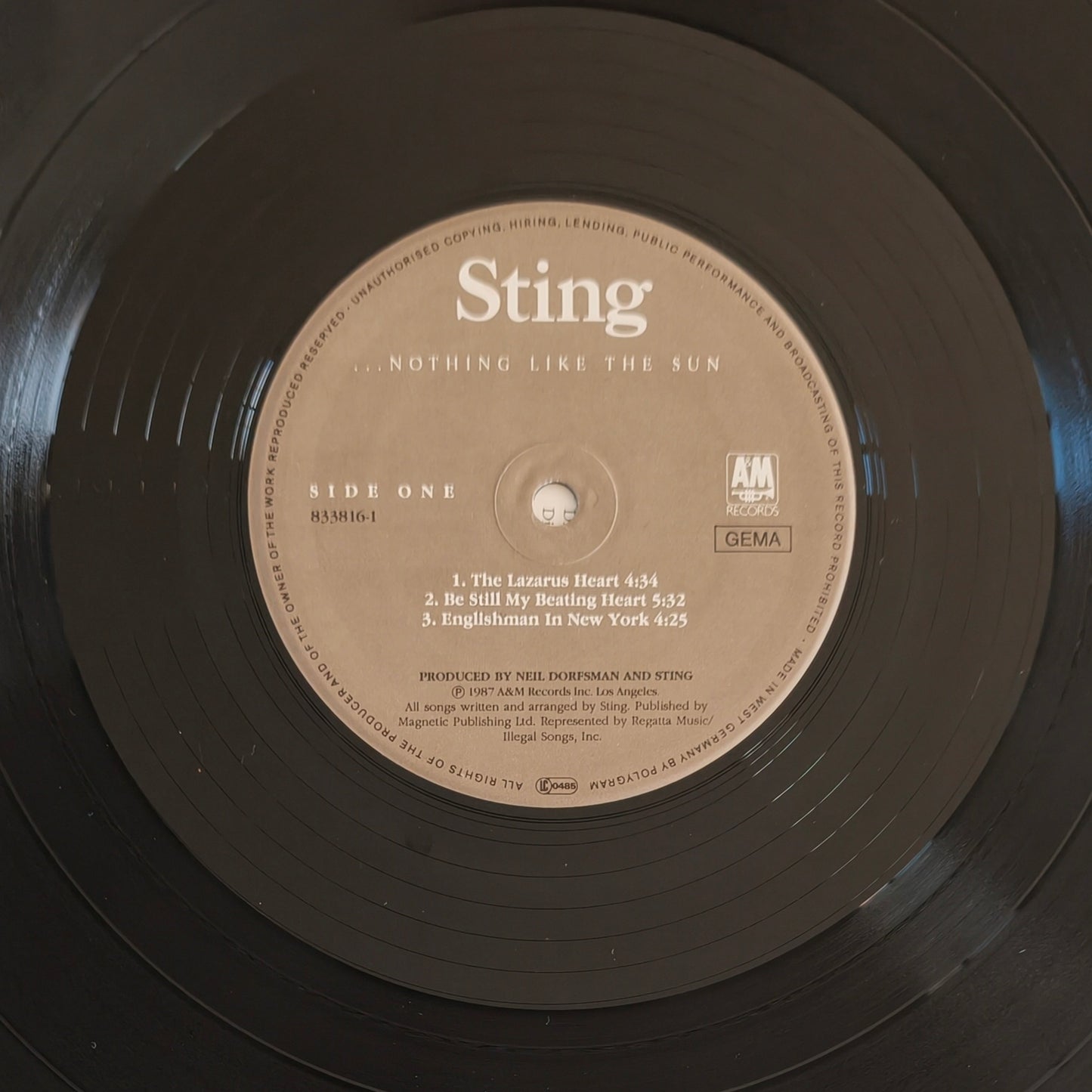 STING - ...Nothing Like The Sun