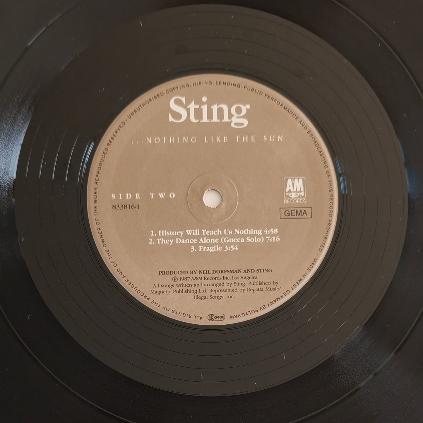 STING - ...Nothing Like The Sun