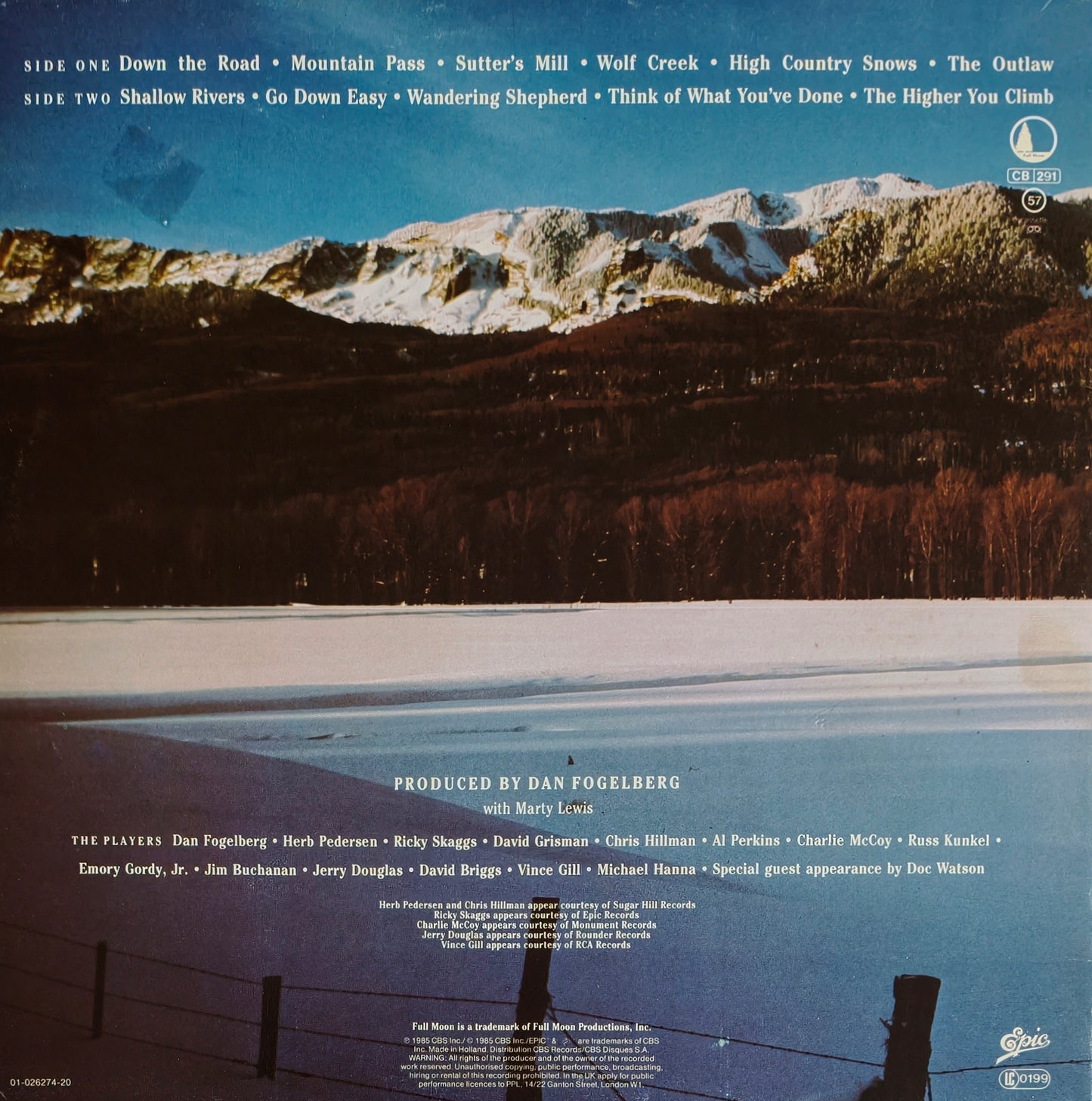 DAN FOGELBERG - High Country Snows